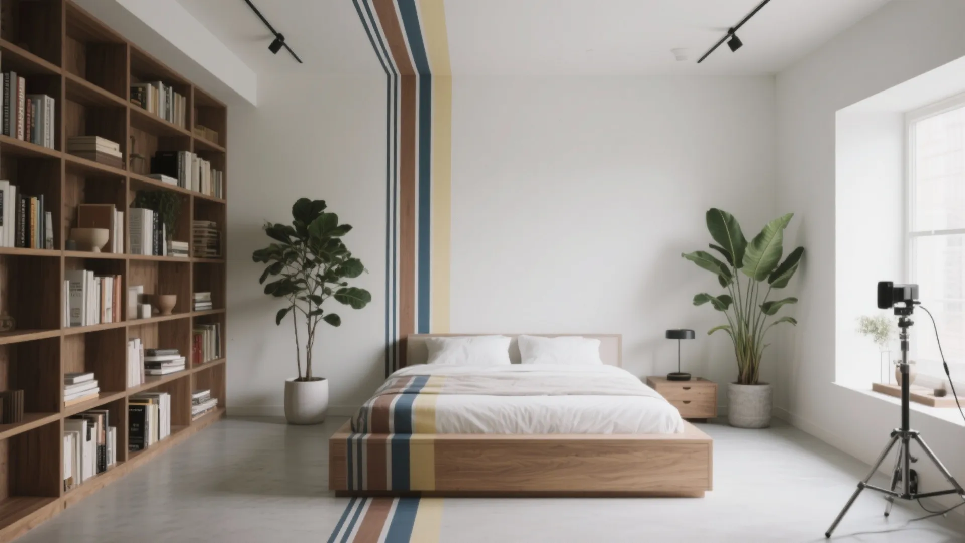 2. Vertical Band Behind Tall Furniture