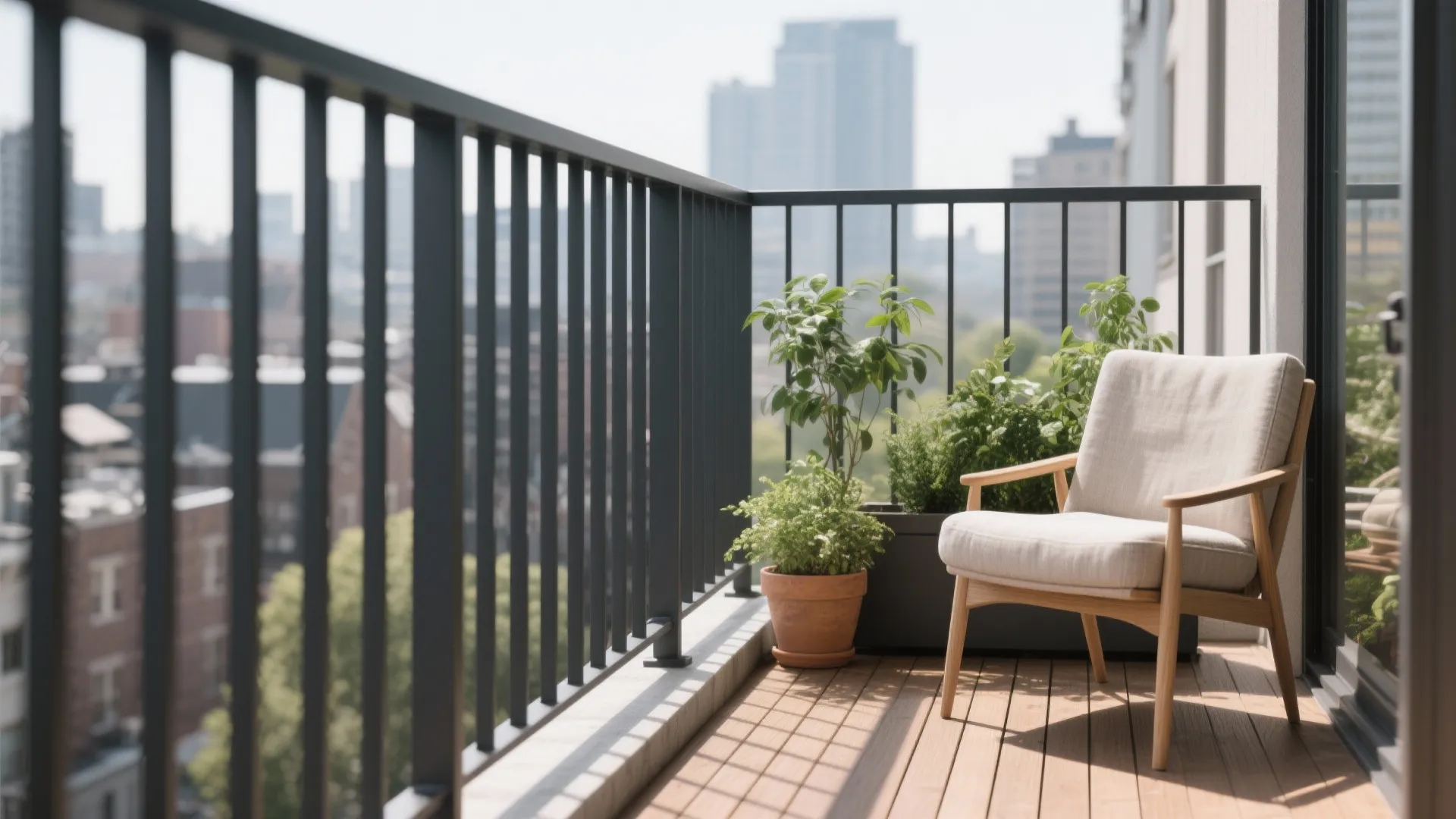 Minimalist Vertical Bar Grill (Powder-Coated Steel)