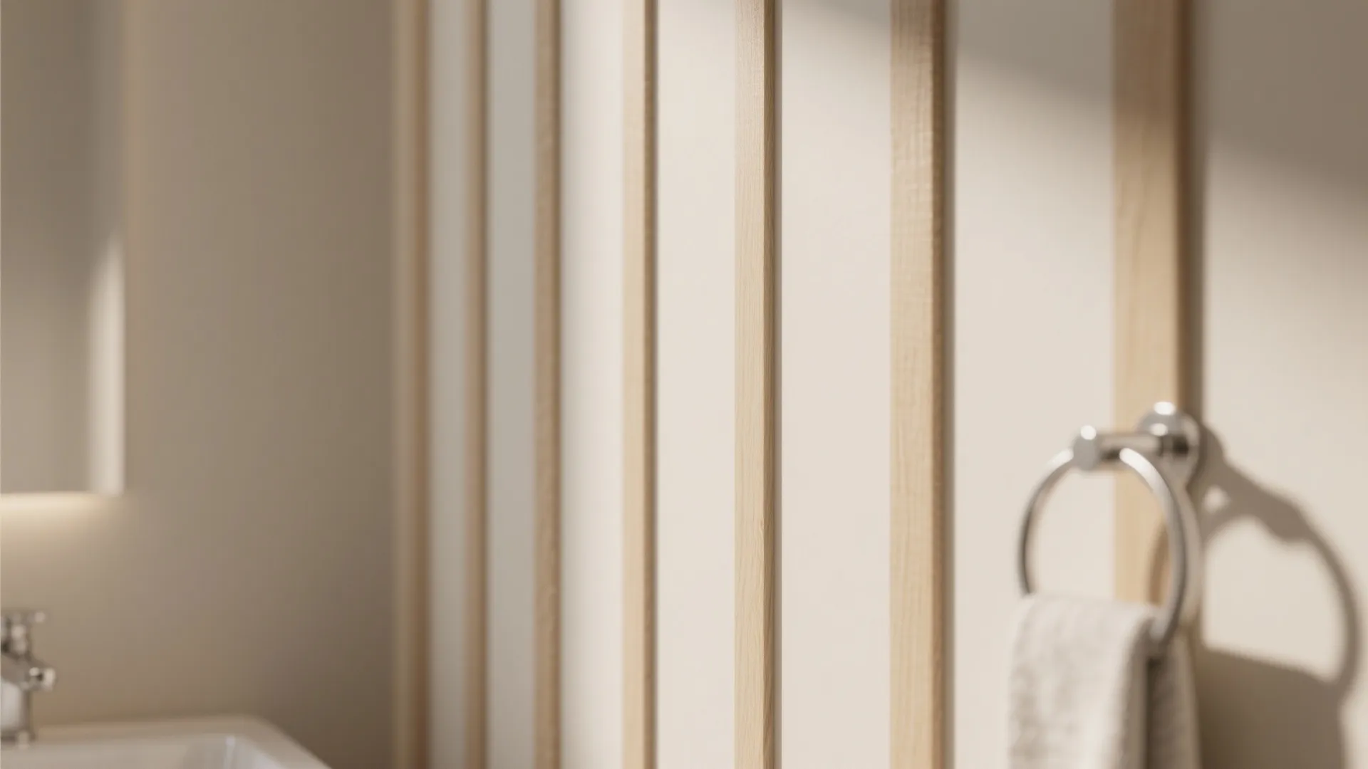 1. Vertical battens to visually lift the ceiling