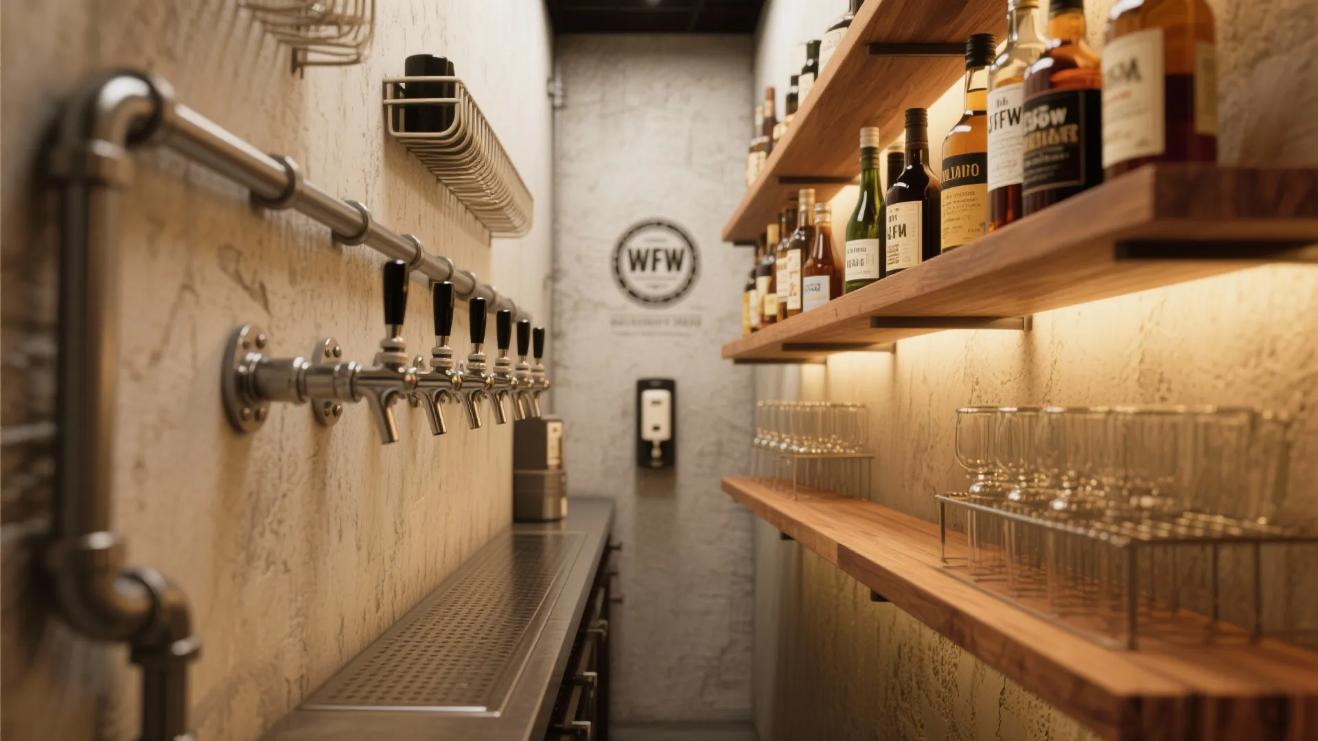 4. Vertical Beverage Station for Craft Drinks