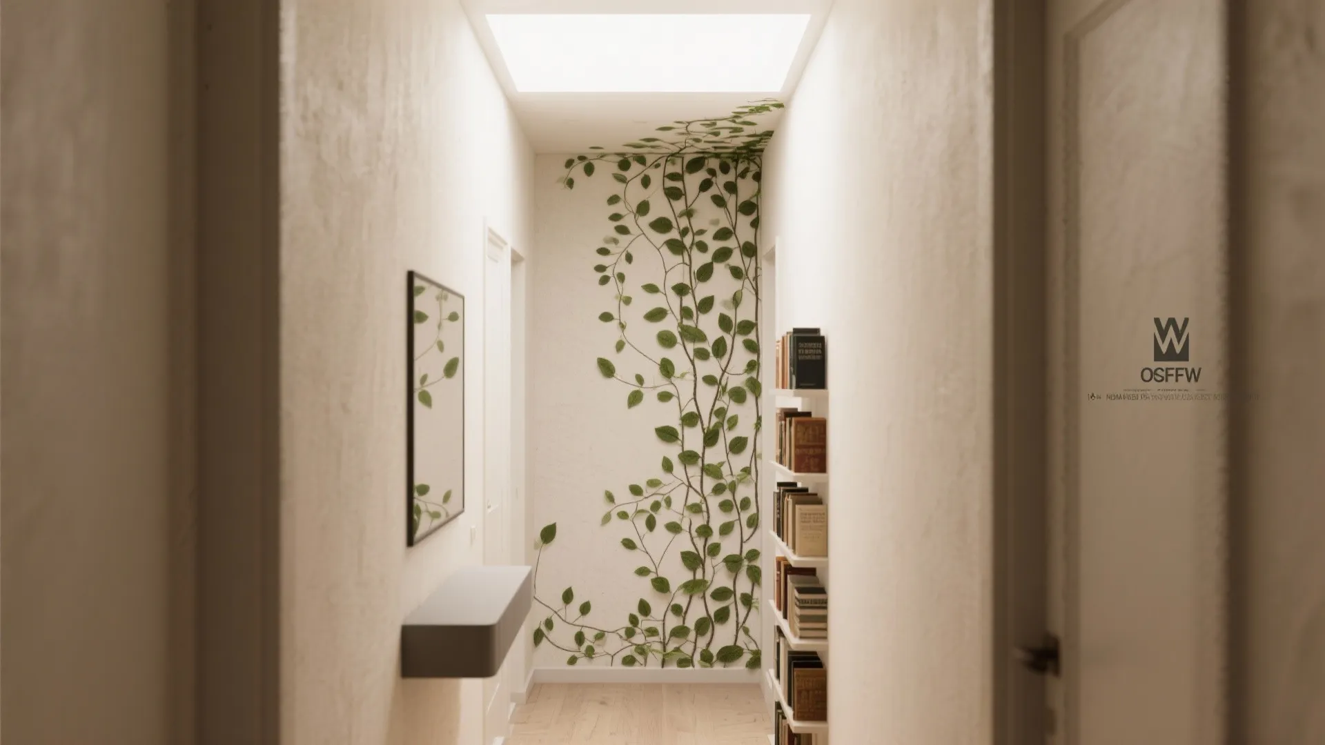 3. Vertical Bloom Accent for Narrow Walls