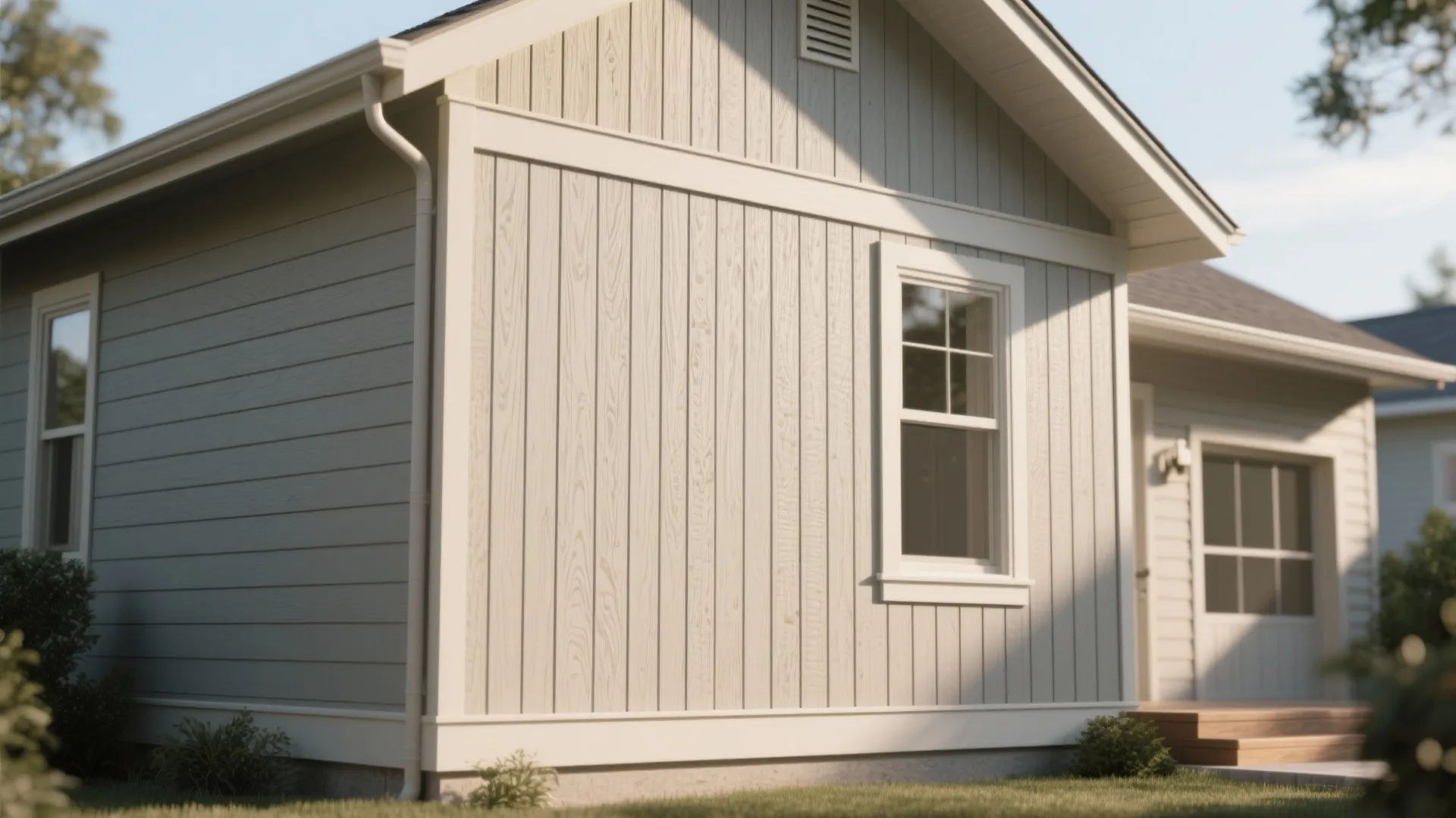 1. Vertical board-and-batten to add perceived height