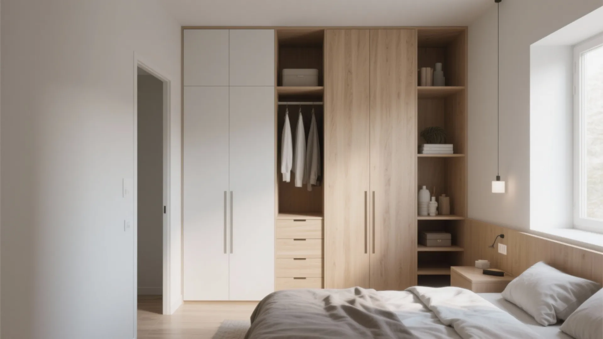 Built-In Wardrobes with Vertical Storage