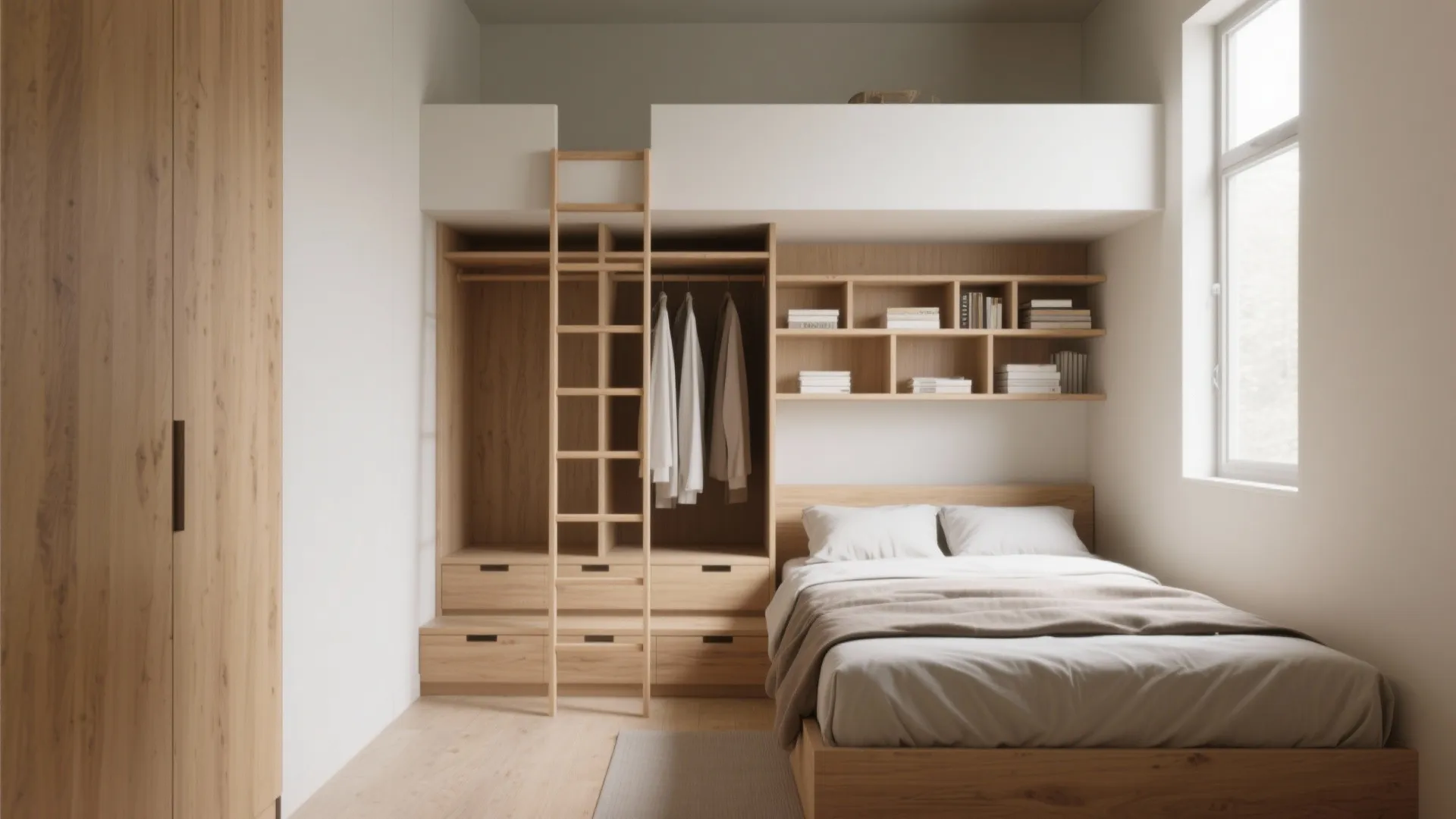 1. Think vertical: built-ins, shelves, and lofted ideas
