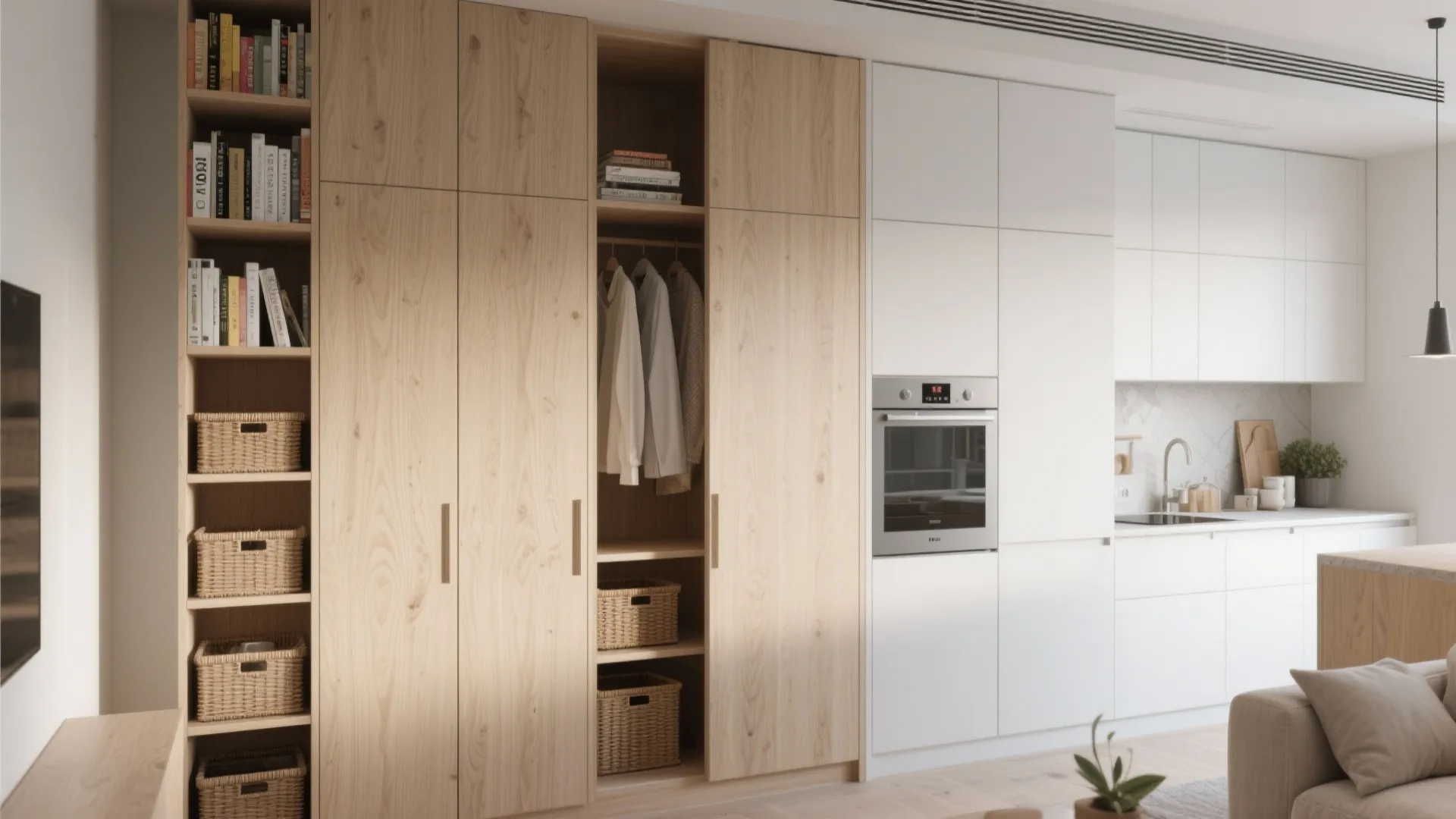 3. Vertical storage and built-ins