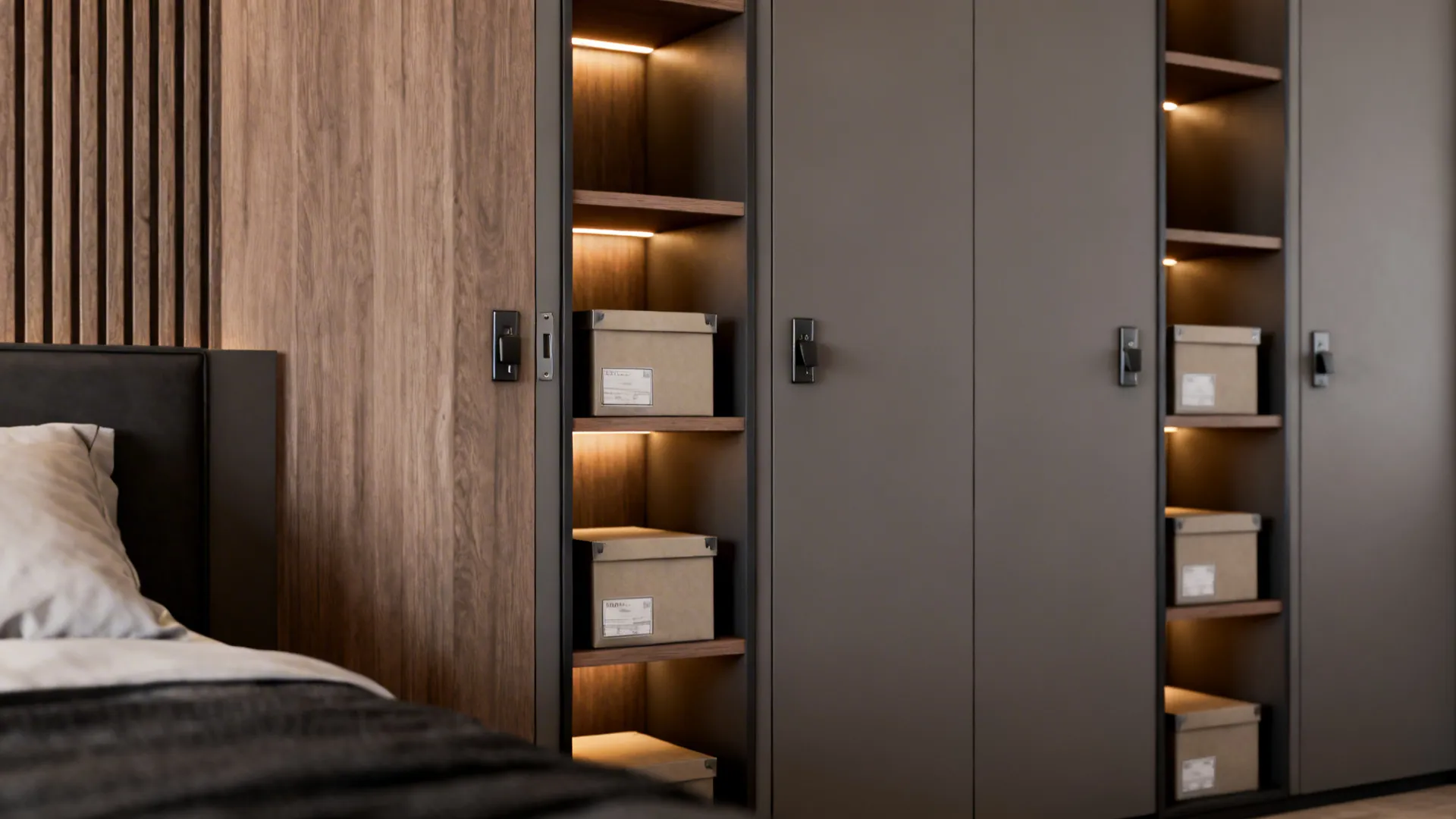 4. Vertical storage and slim built-ins