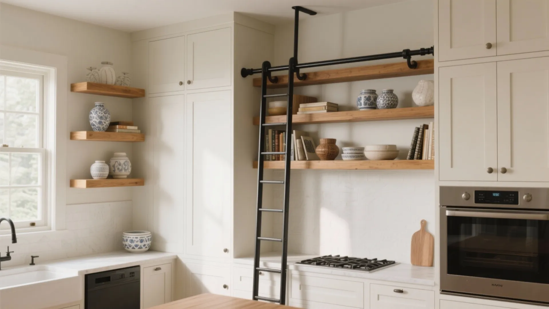 2. Go vertical: cabinets to the ceiling