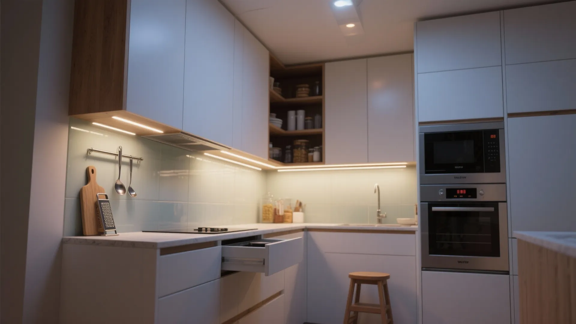 Go Vertical: Ceiling-High Storage and Layered Lighting