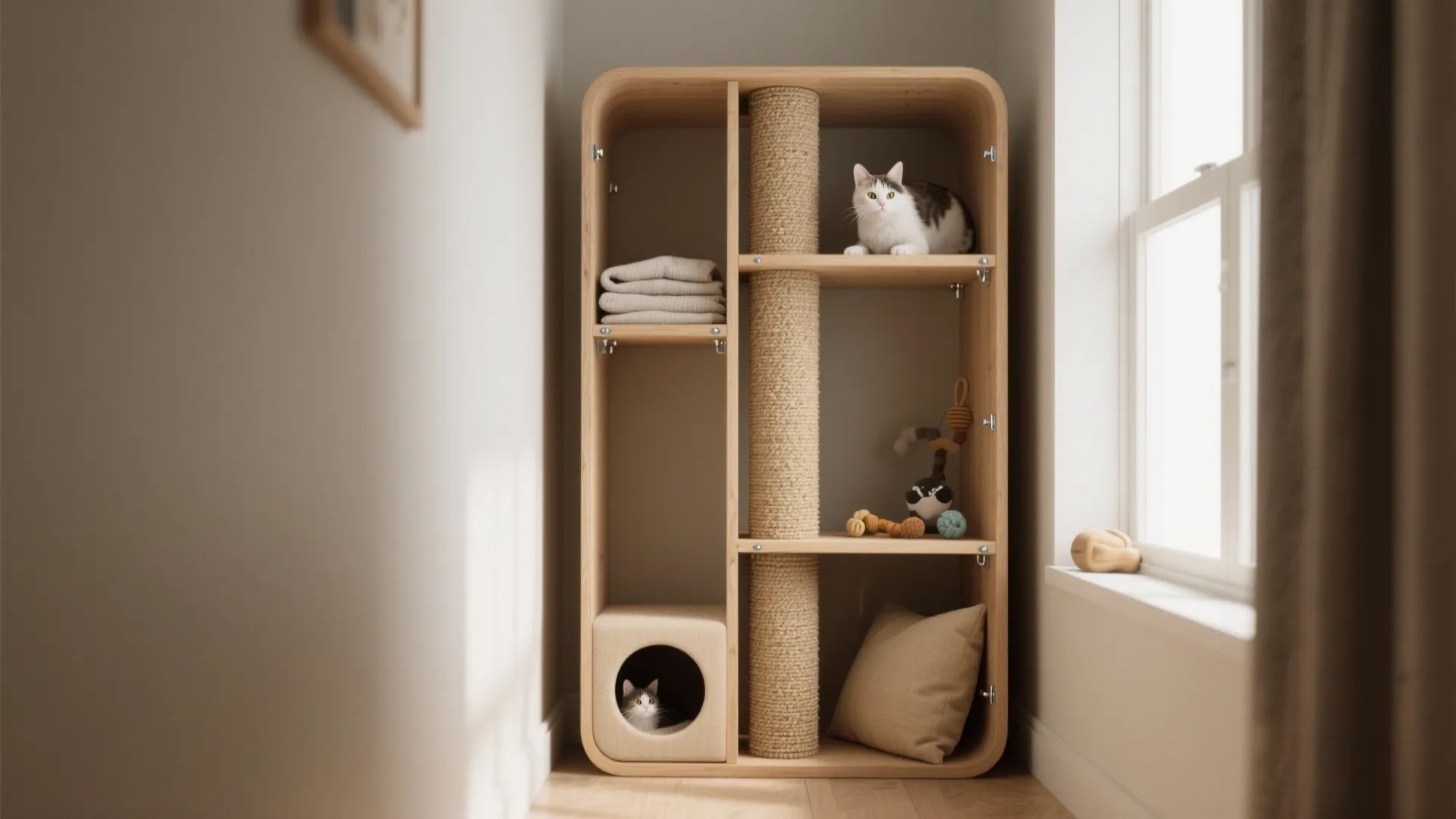 Cat Furniture for Small Spaces — 5 Smart Ideas: Clever, space-saving cat furniture ideas I use in tiny homes to keep cats happy and rooms tidy