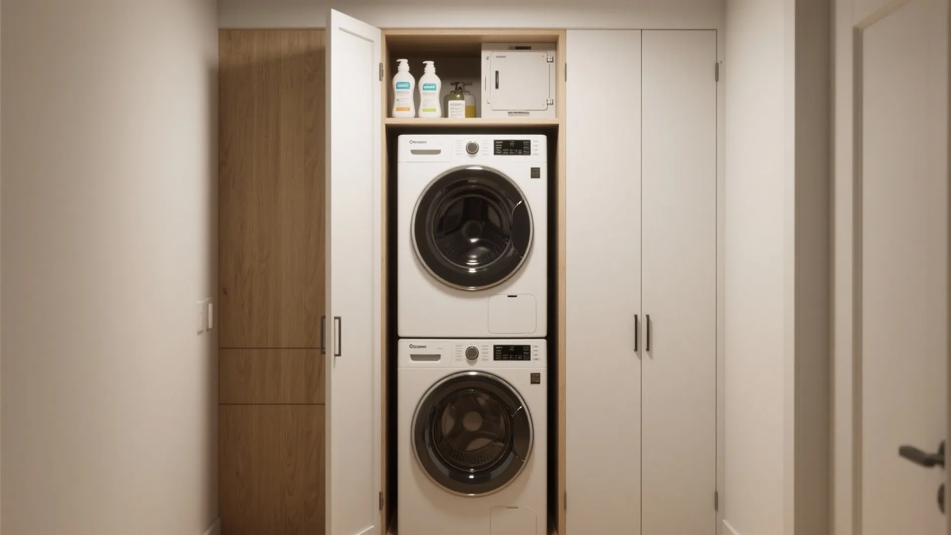 Stacked Washer Dryer: 5 Small-Space Solutions: Smart, compact ideas to fit a stacked washer dryer into tiny homes — with real tips from my projects