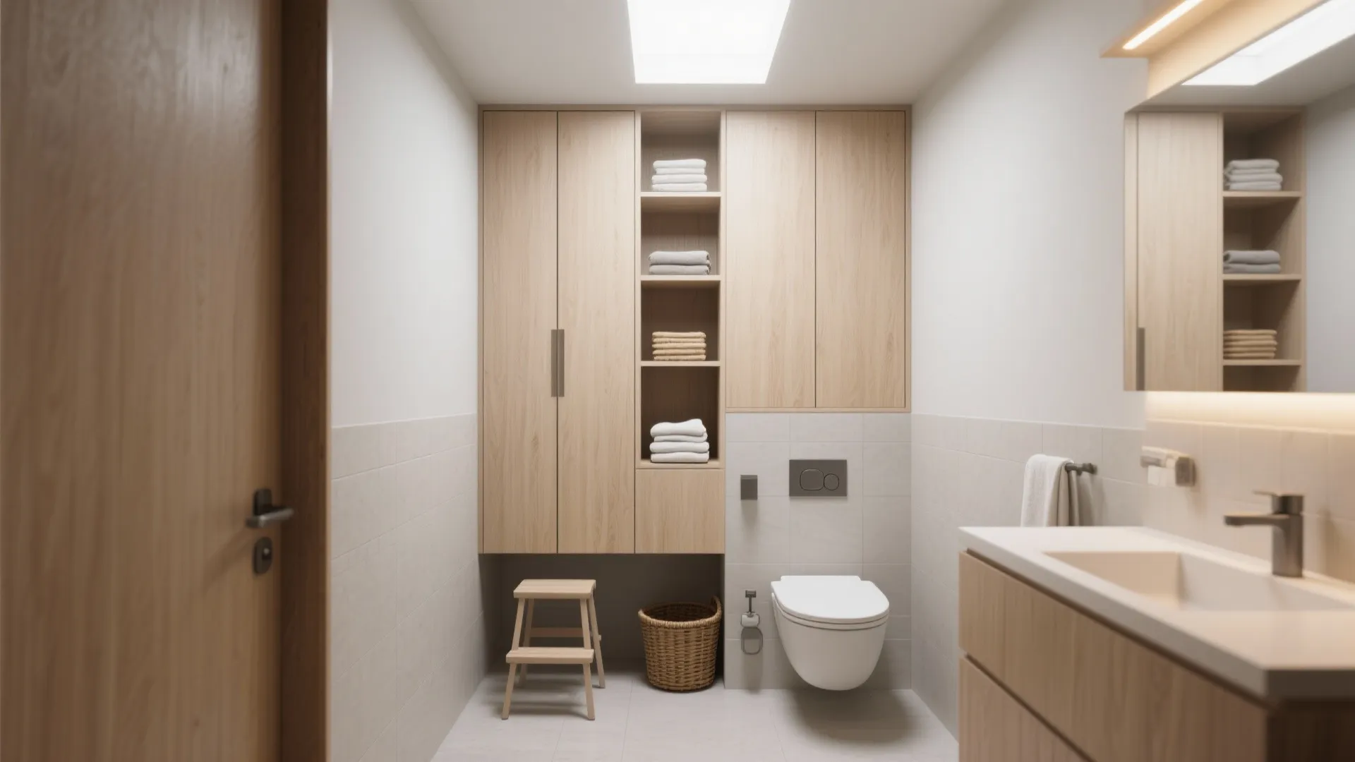 1. Vertical Closet Above the Toilet