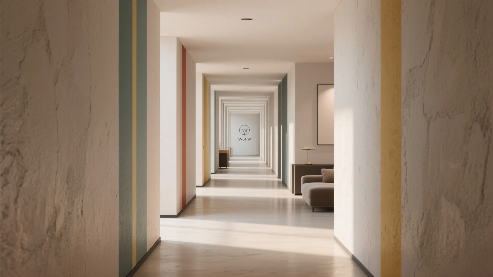 3. Vertical Color Bands to Raise Ceilings