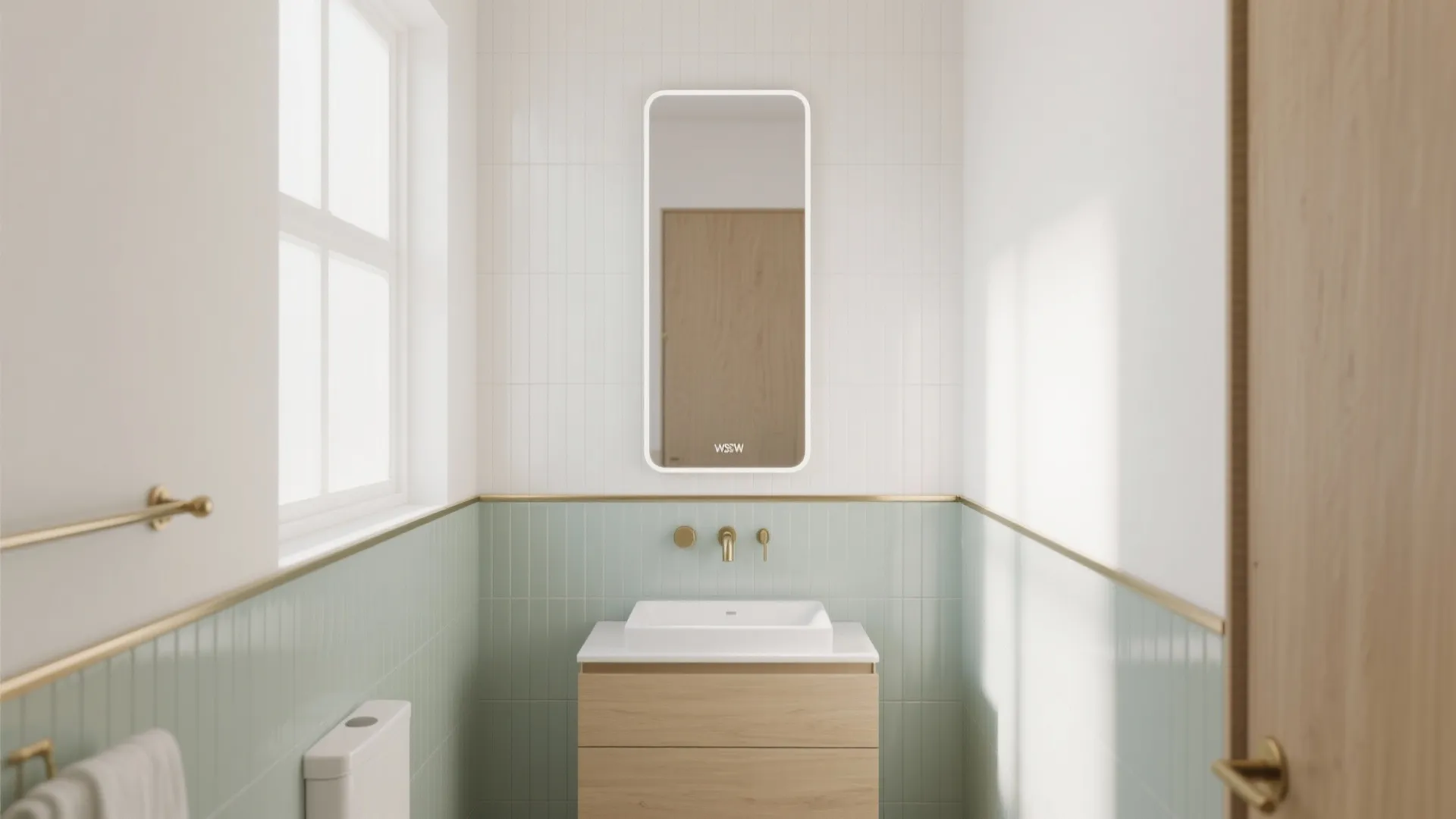 Vertical color-blocking to stretch the room