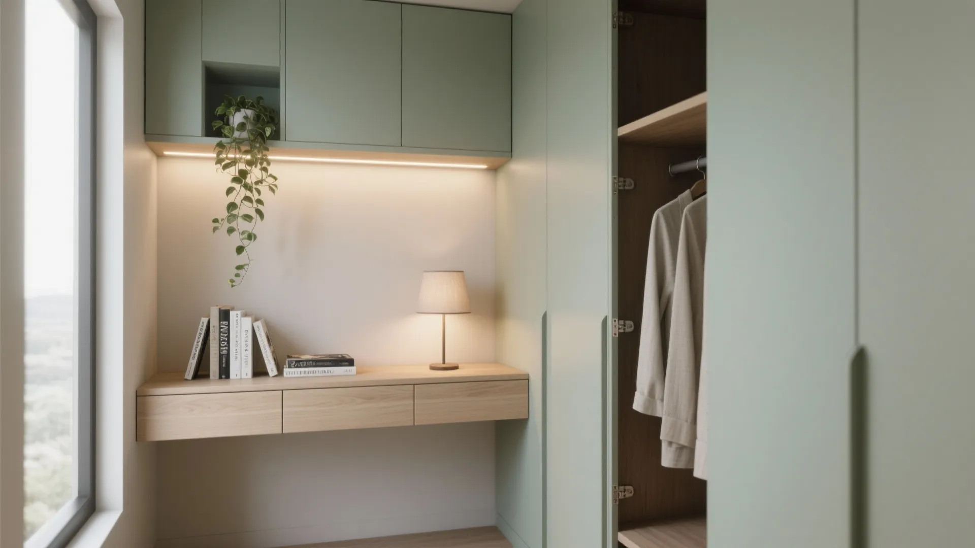Vertical Storage Walls and Slim Built-Ins