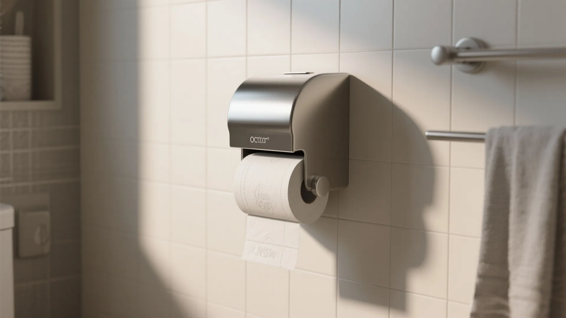 1. Vertical wall-mounted dispenser