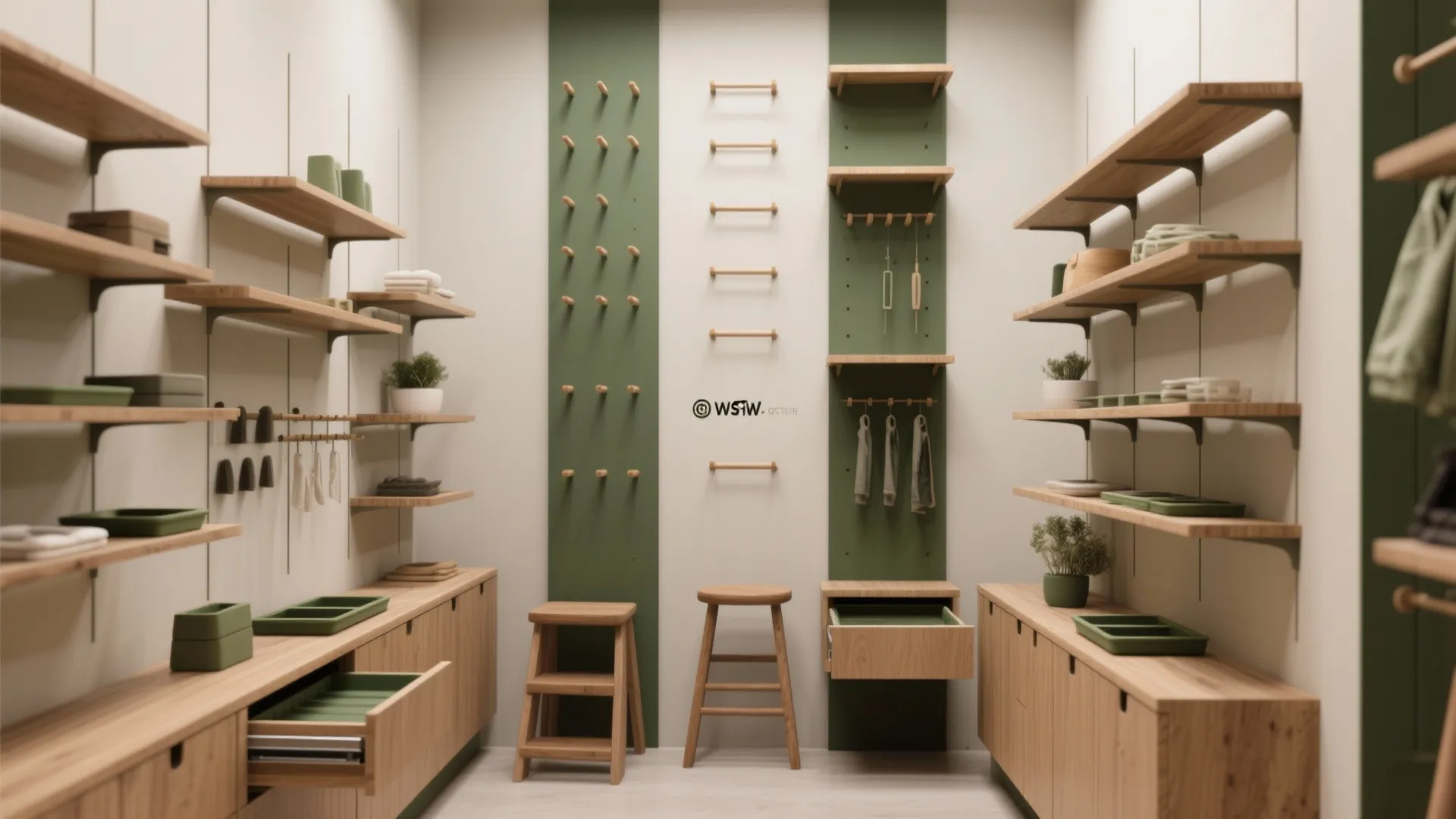 2. Vertical display and smart storage