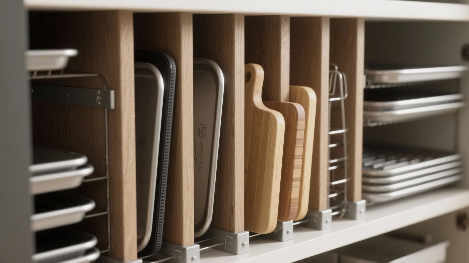 2. Vertical dividers for trays and baking sheets