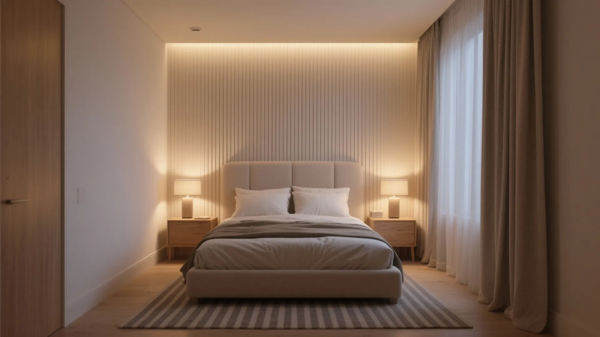 Vertical Lines, Light, and Airy Textiles