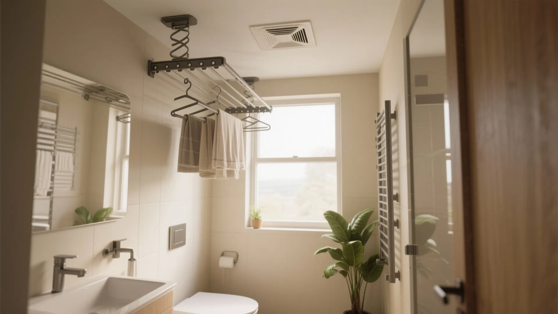 4. Vertical drying and ceiling racks