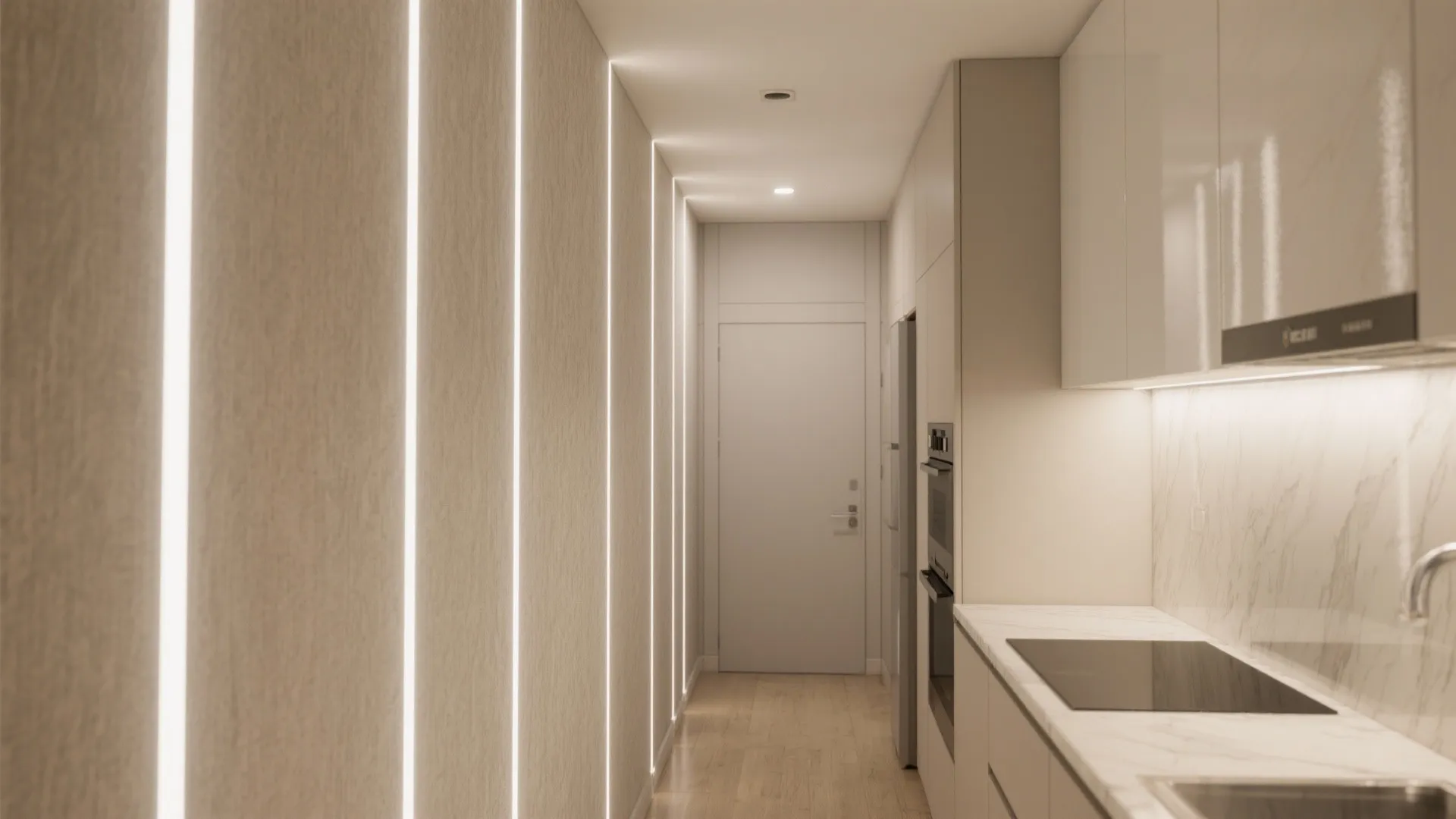 Vertical Edge Lighting to Stretch Height
