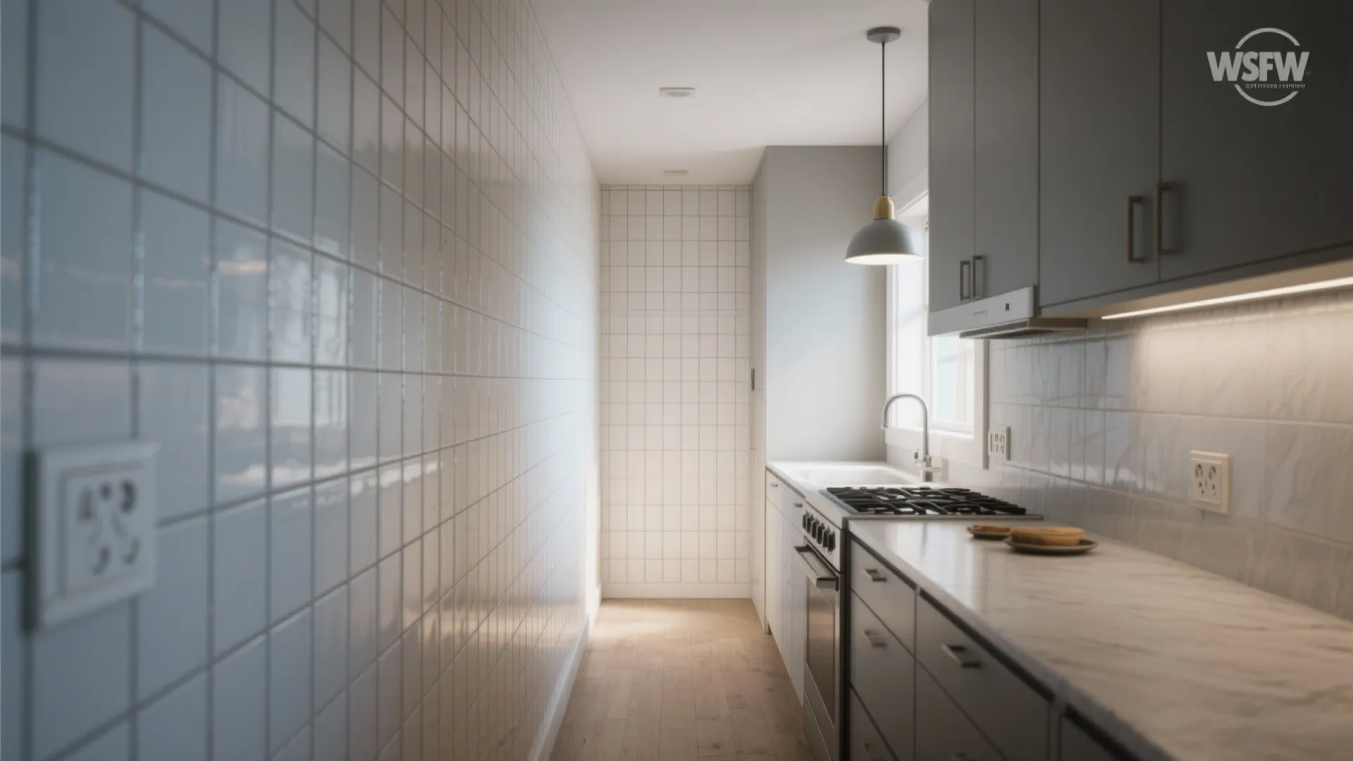 5. Vertical subway or elongated tiles to raise the ceiling