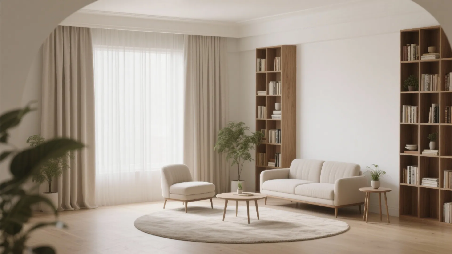 Vertical Emphasis: Drapery, Shelves, and Slender Lines