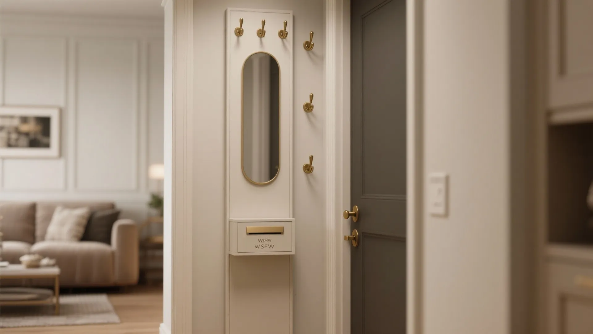 5. Multi-Use Entry Nook with Vertical Storage