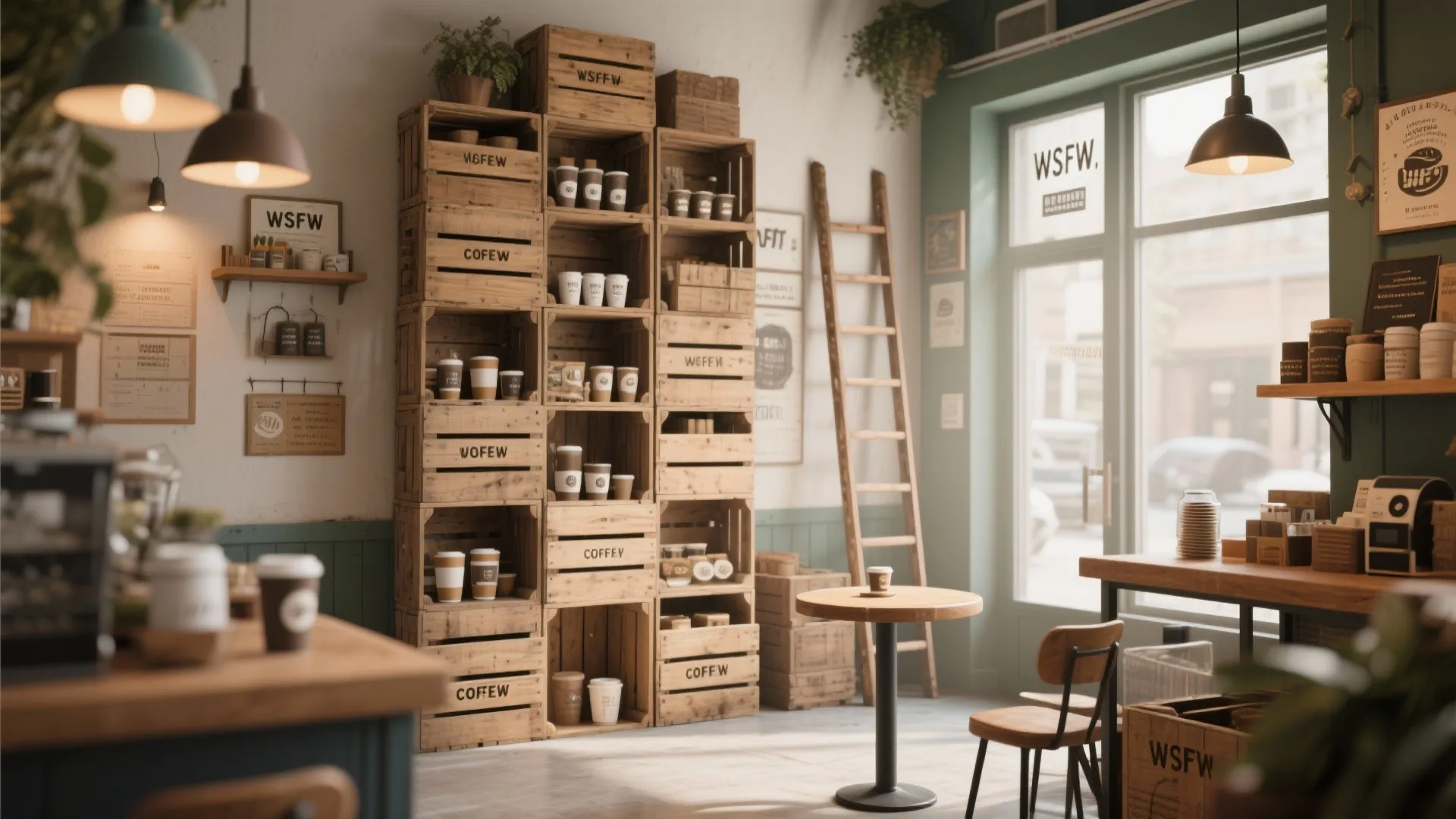 1. Use vertical storage as a feature wall