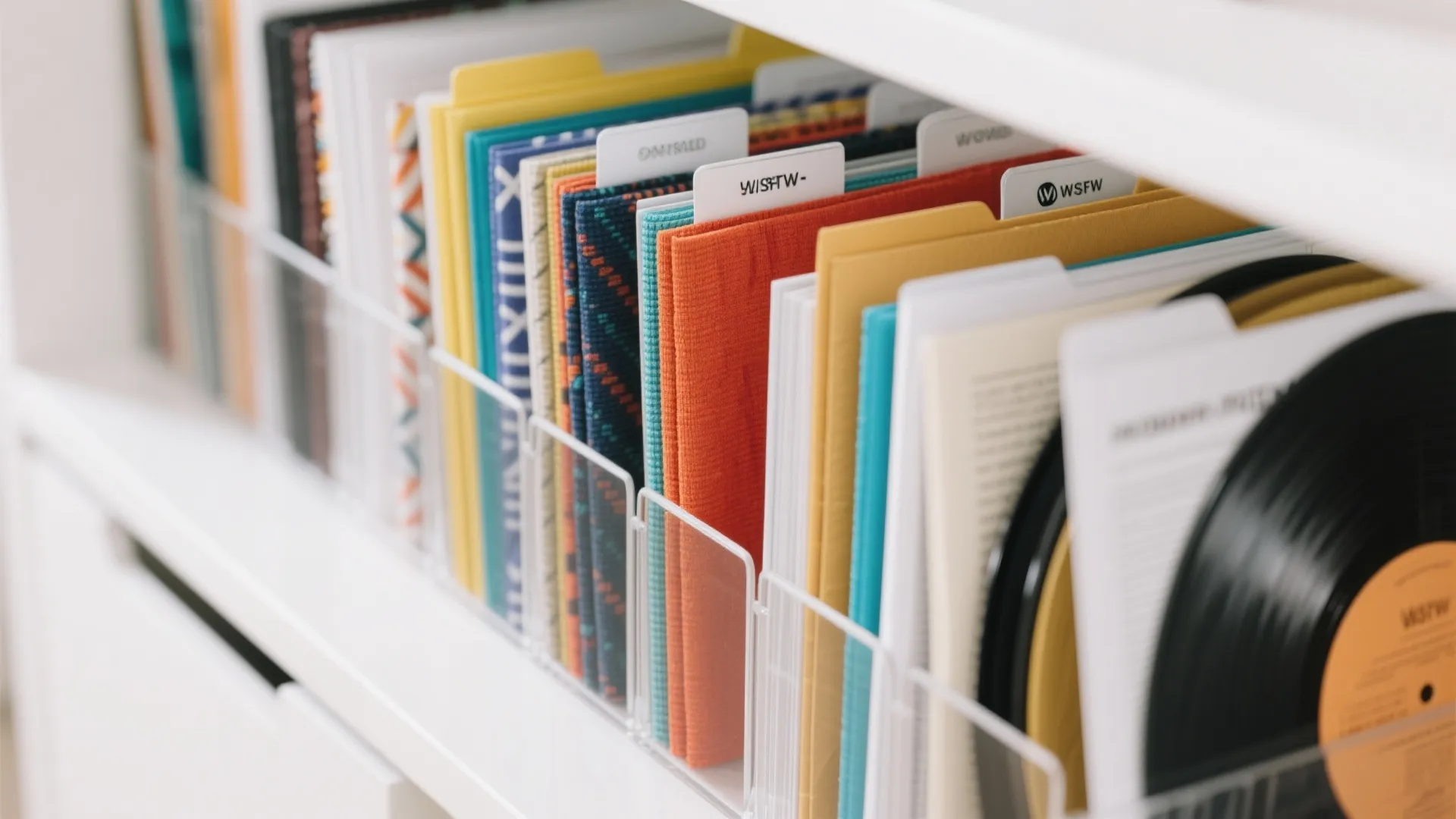 8. Vertical File Sorters for Fabric or Paper