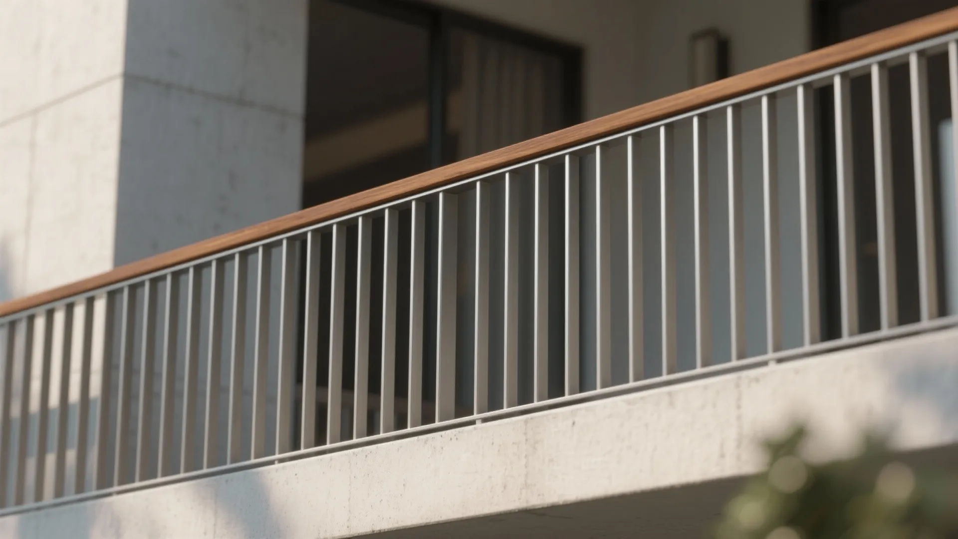 4) Vertical flat bars: sculpted safety that never dates