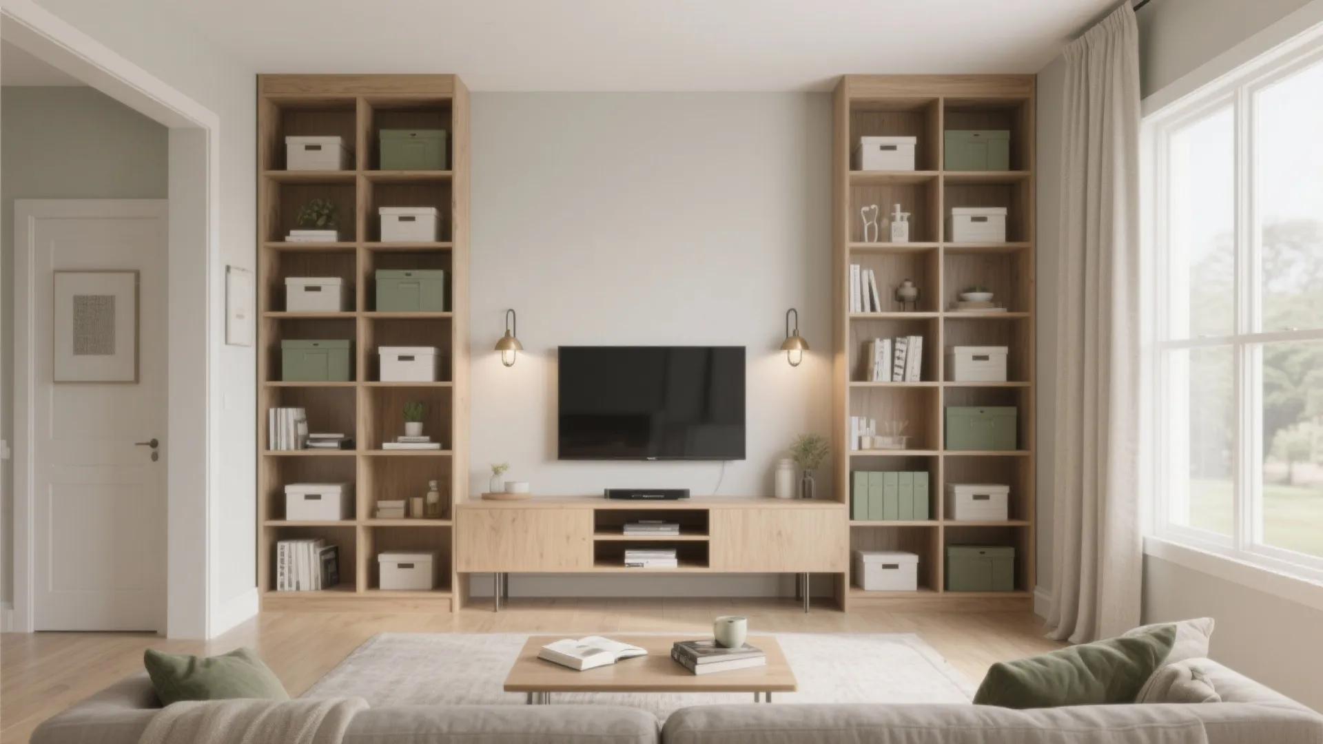 3) Vertical Storage and Floating Pieces