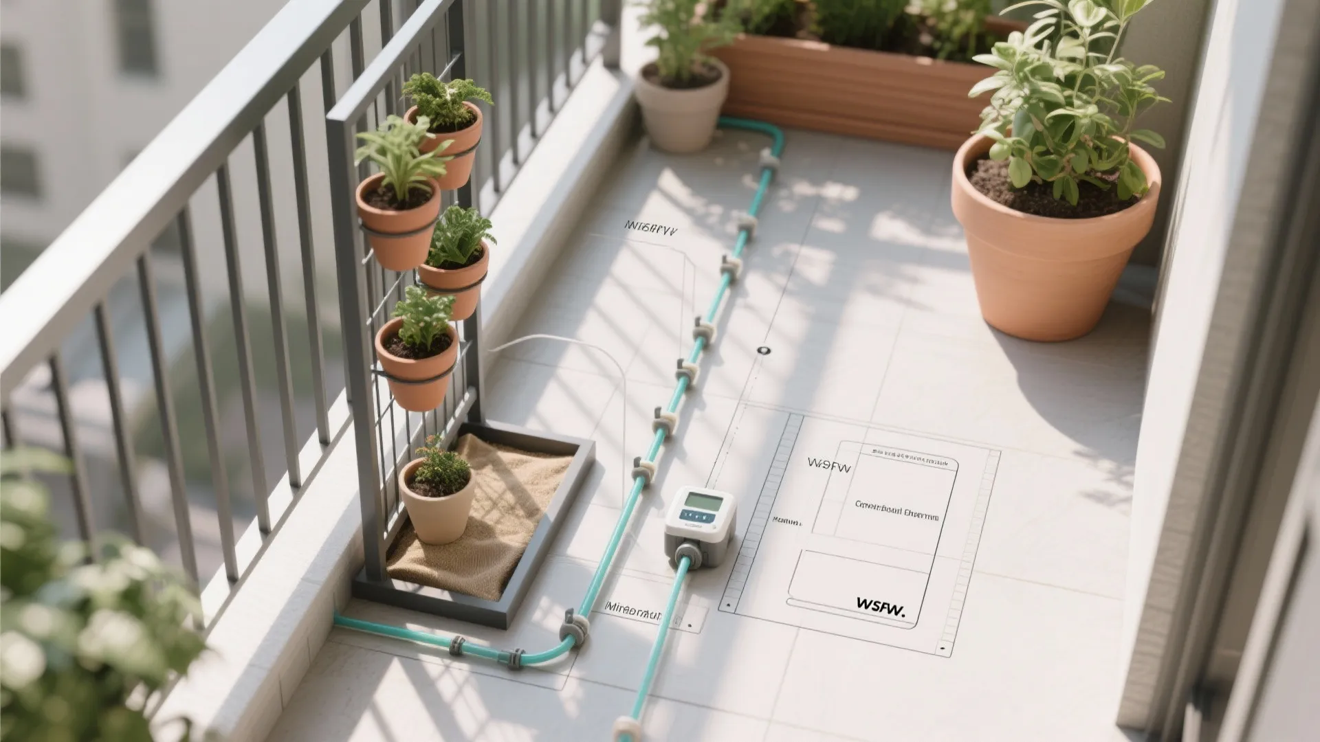 3) Vertical Frames With Swappable Pots