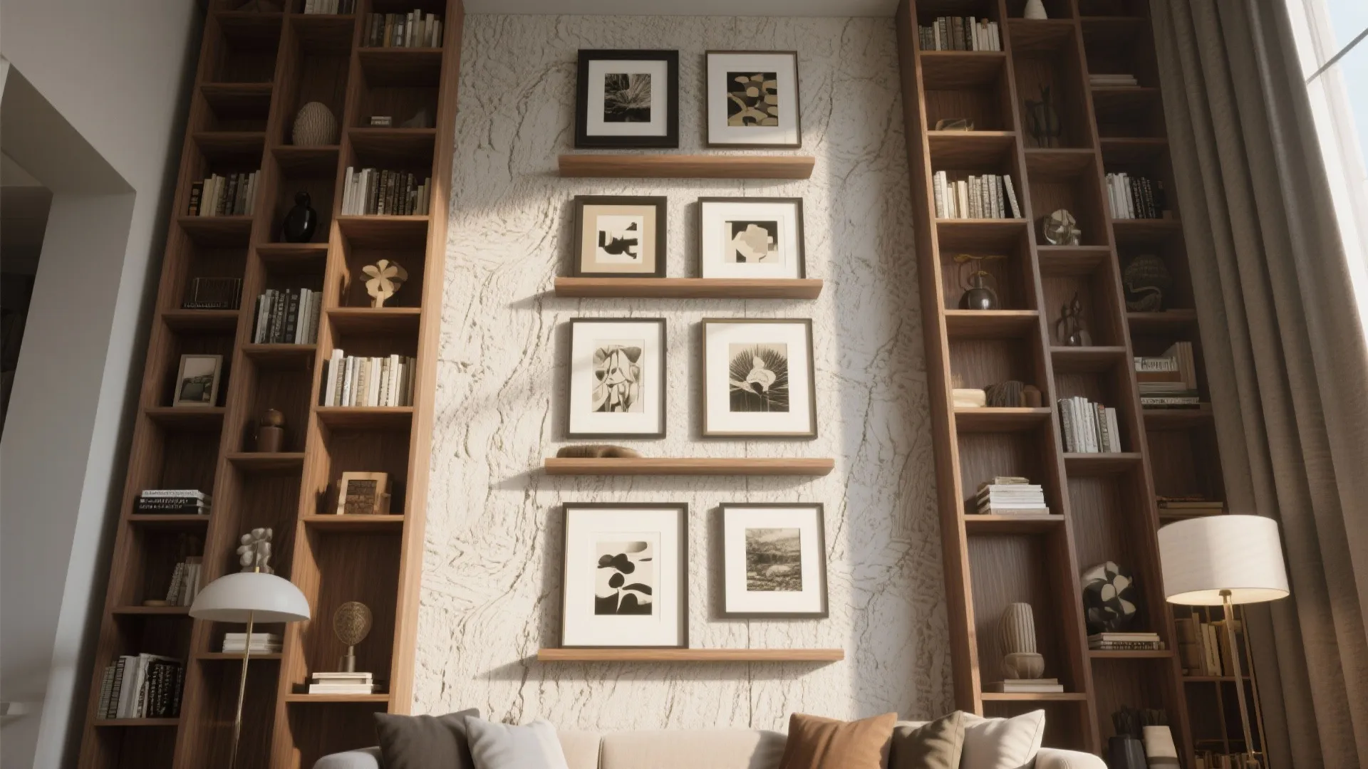 2. Vertical Art and Gallery Ledges