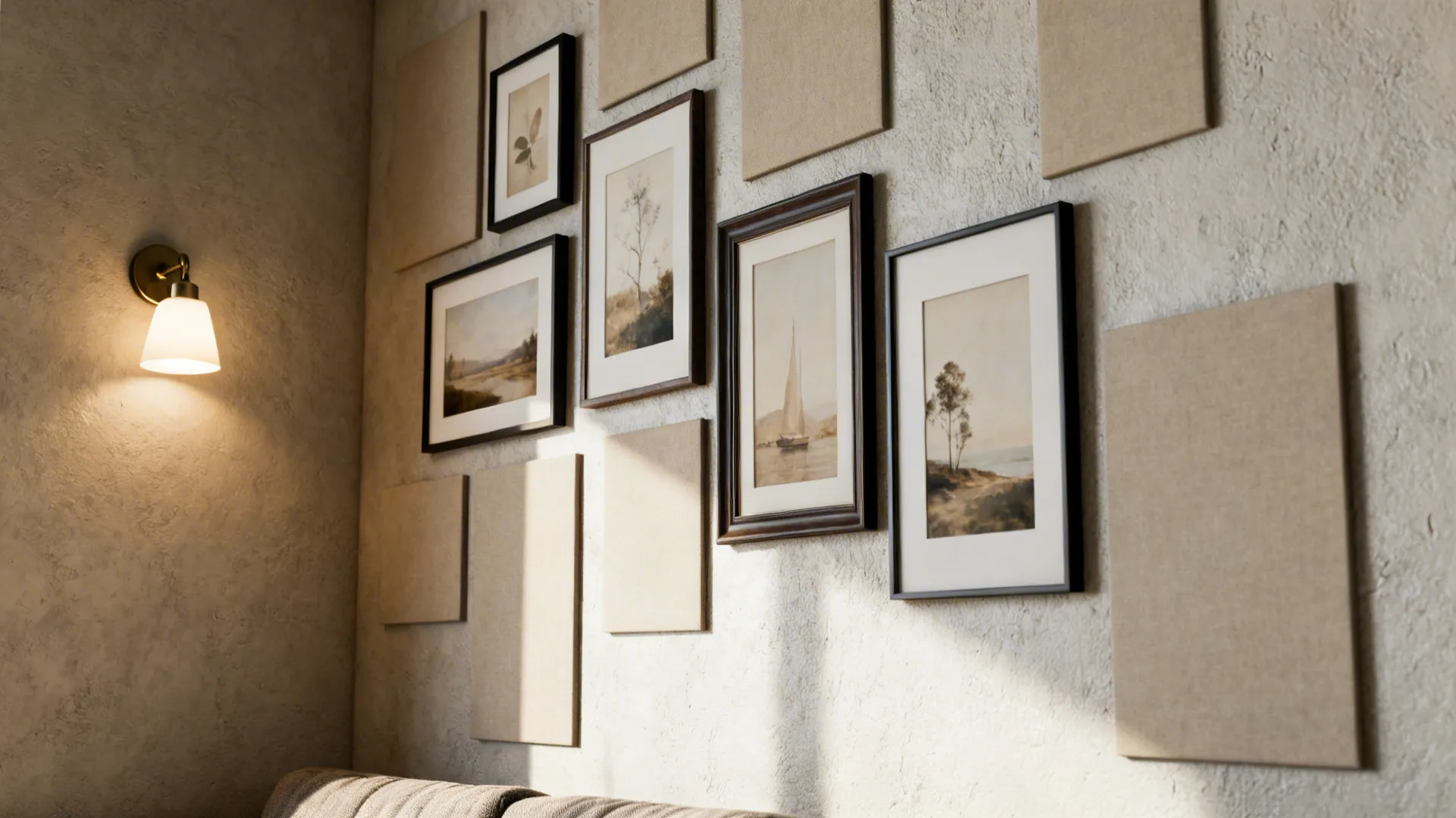 1. Vertical Gallery Wall with Mixed Frames