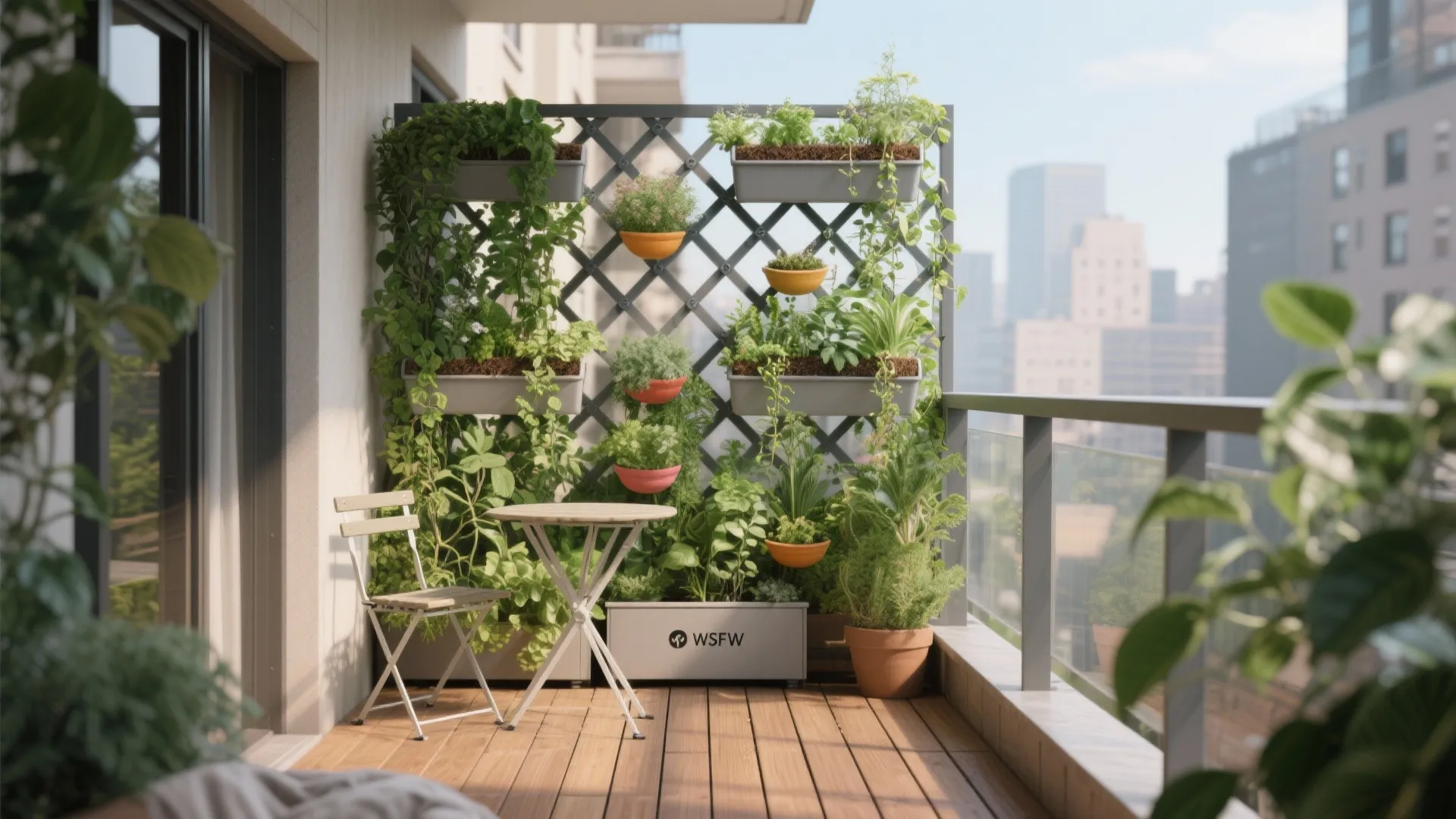 Modular Vertical Garden for Urban Balconies