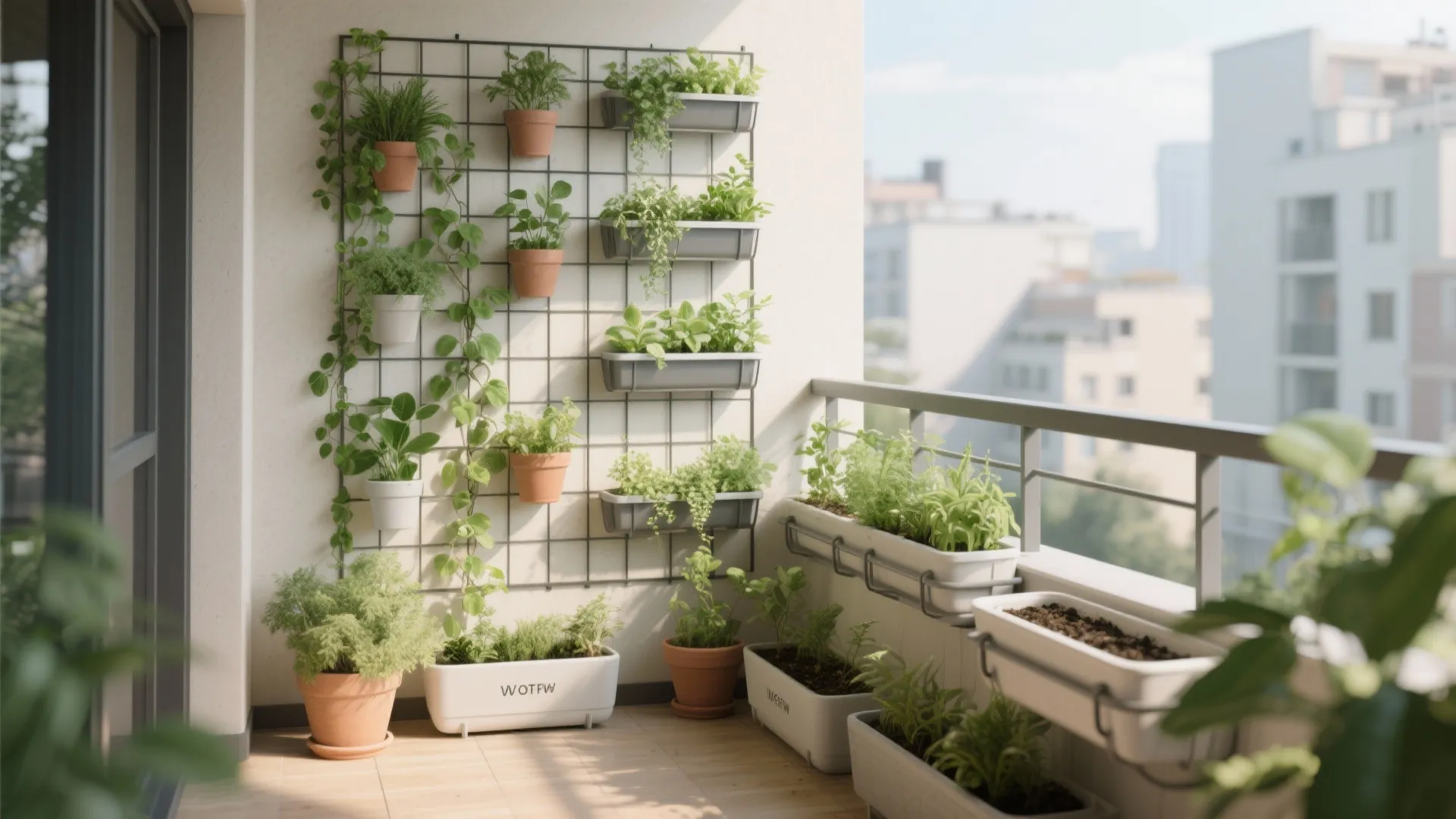 Vertical garden and micro-planters