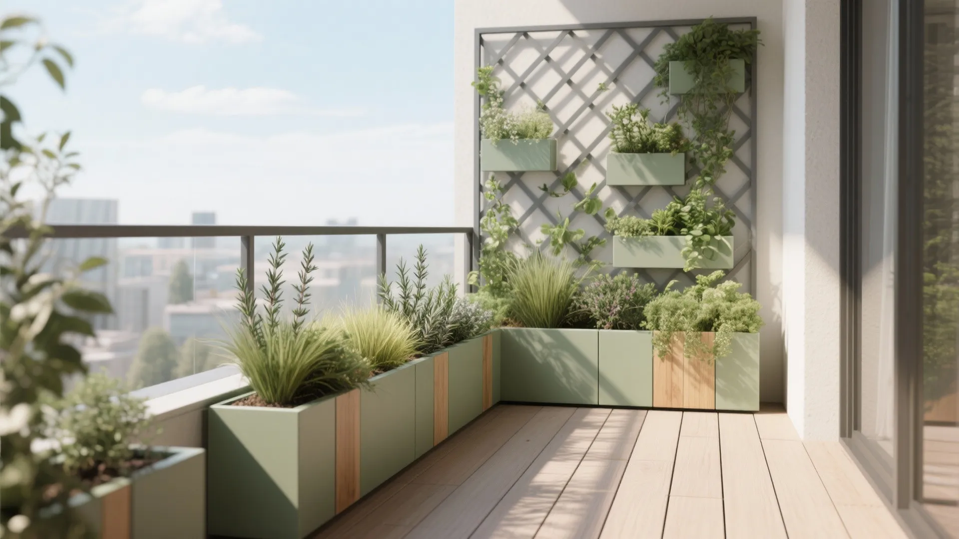 A Slim Vertical Garden That Doubles as Privacy