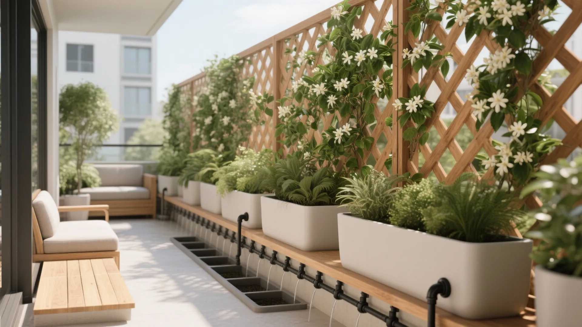 Vertical Garden Privacy Screen