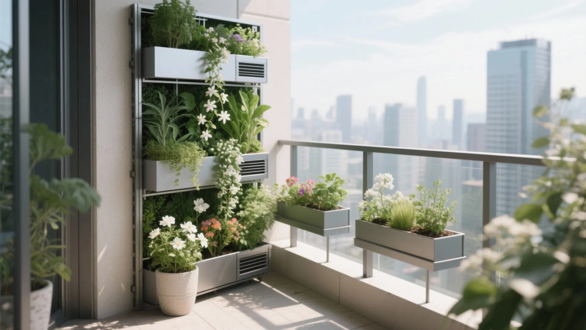 Vertical Garden Walls and Rail Planters That Thrive