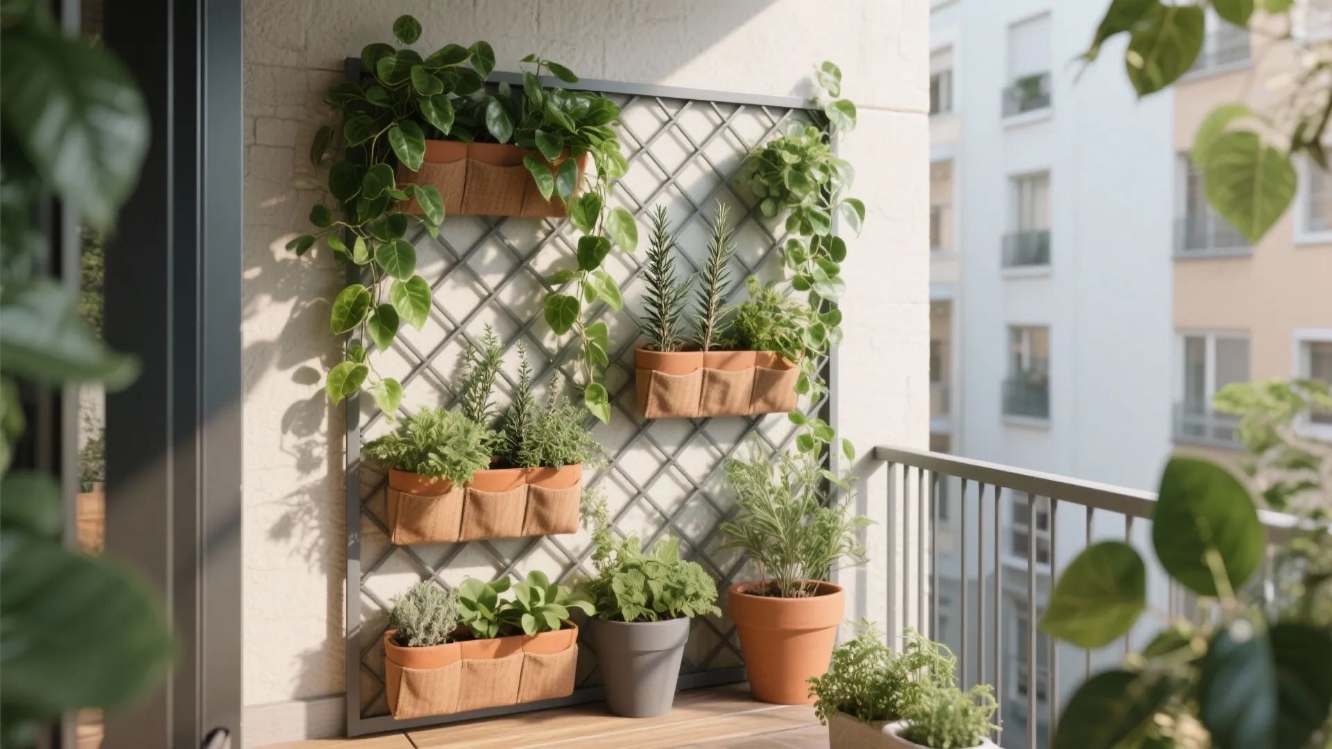 Vertical Garden Wall With Privacy That Breathes