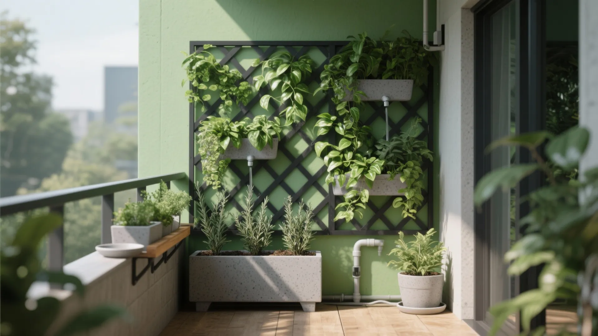 Vertical Garden That Doubles as Shade