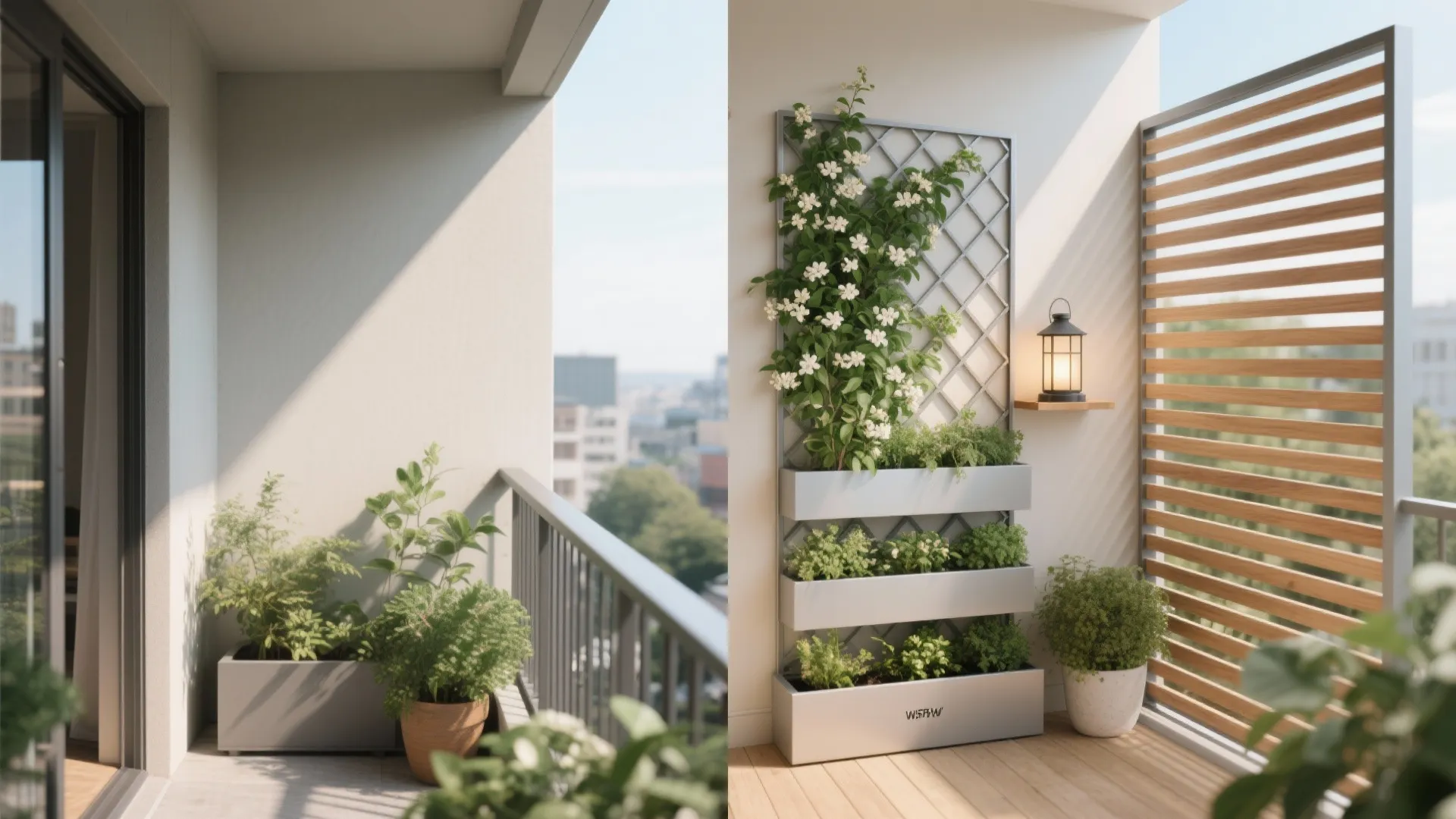 Vertical garden wall that doubles as privacy