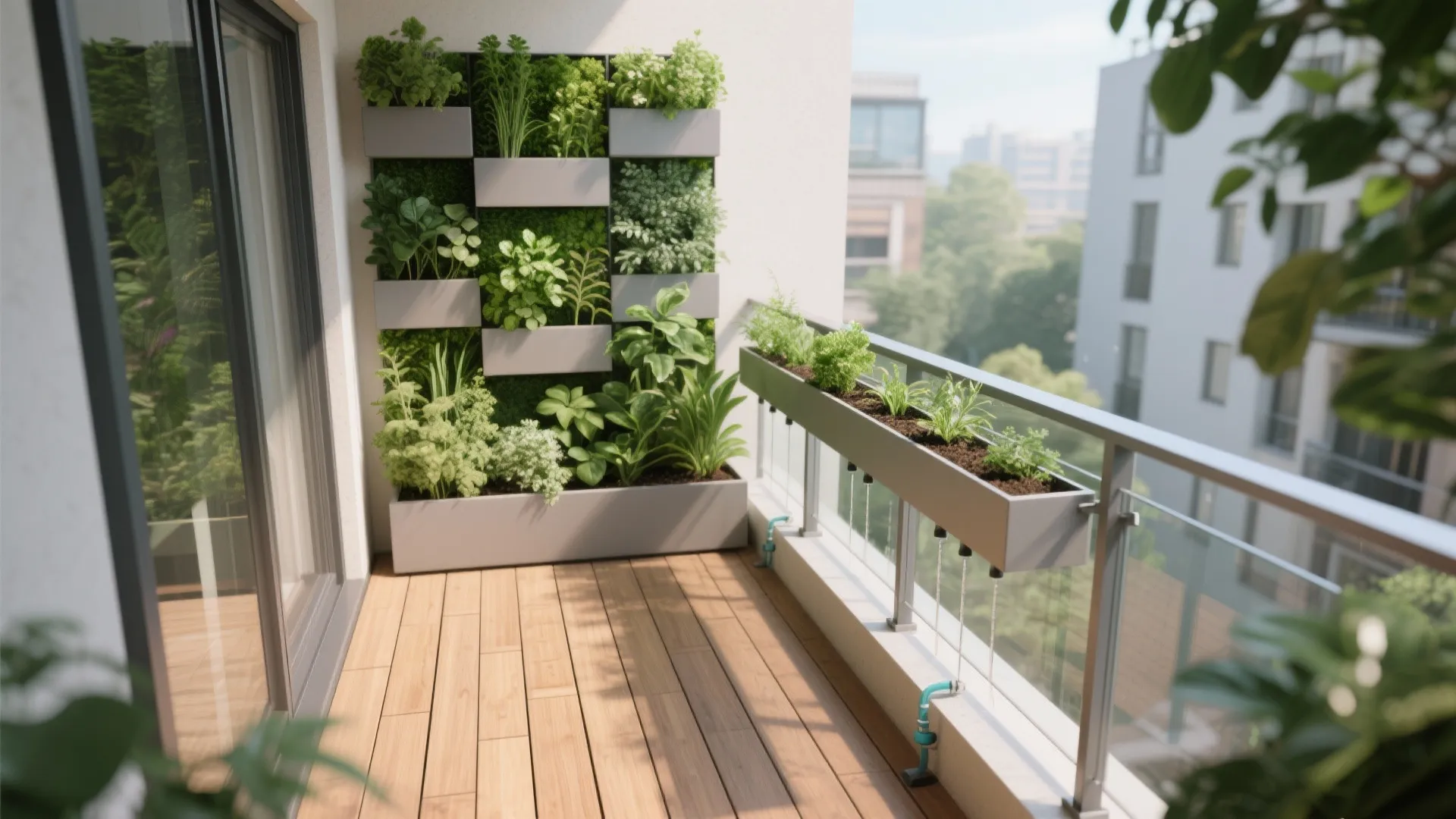 Vertical Garden Walls and Rail Planters