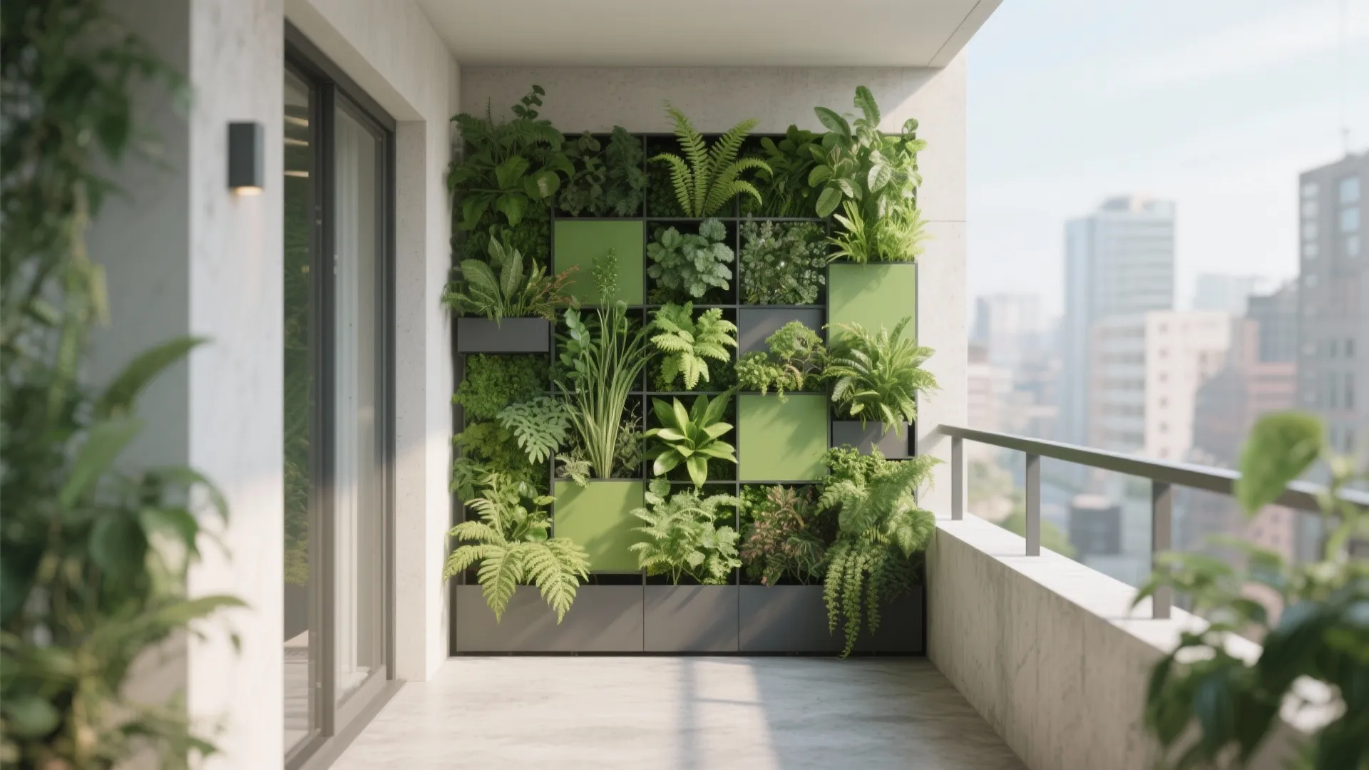 Green wall vertical garden