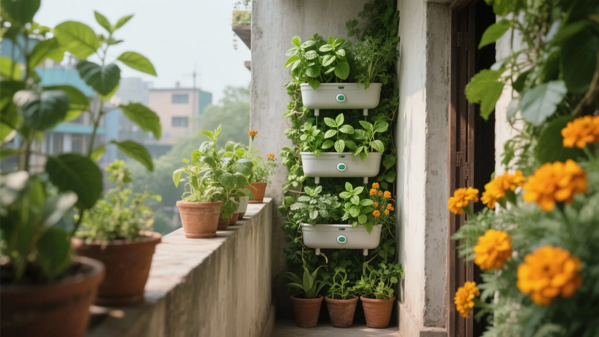 2. Vertical Garden for Lush Greenery