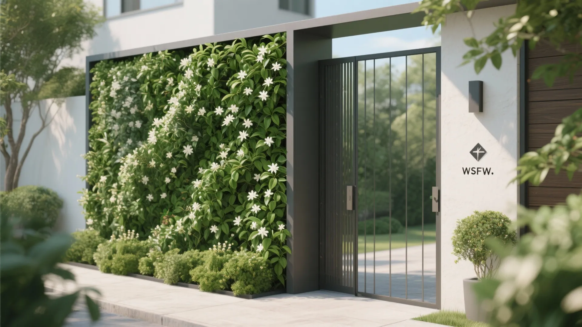 Vertical Garden Gate Wall