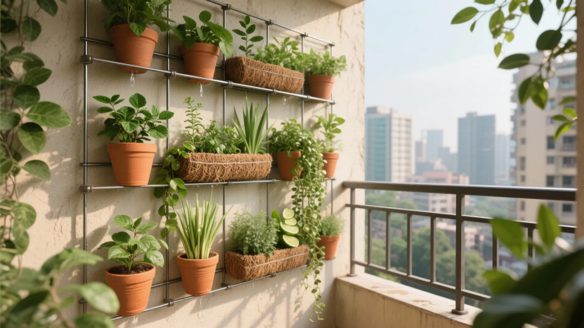Vertical Garden with Native Indian Plants
