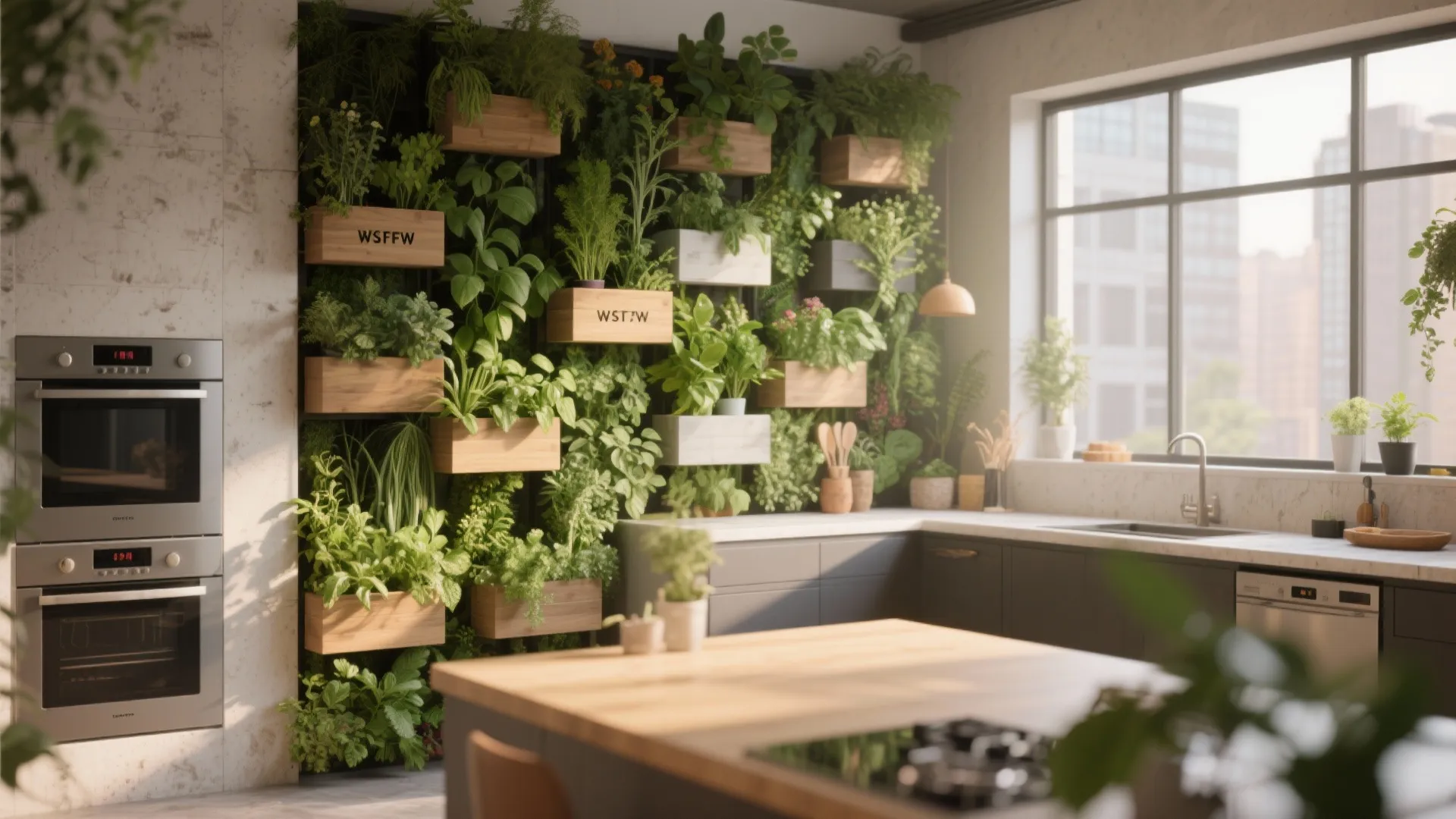 Vertical garden wall