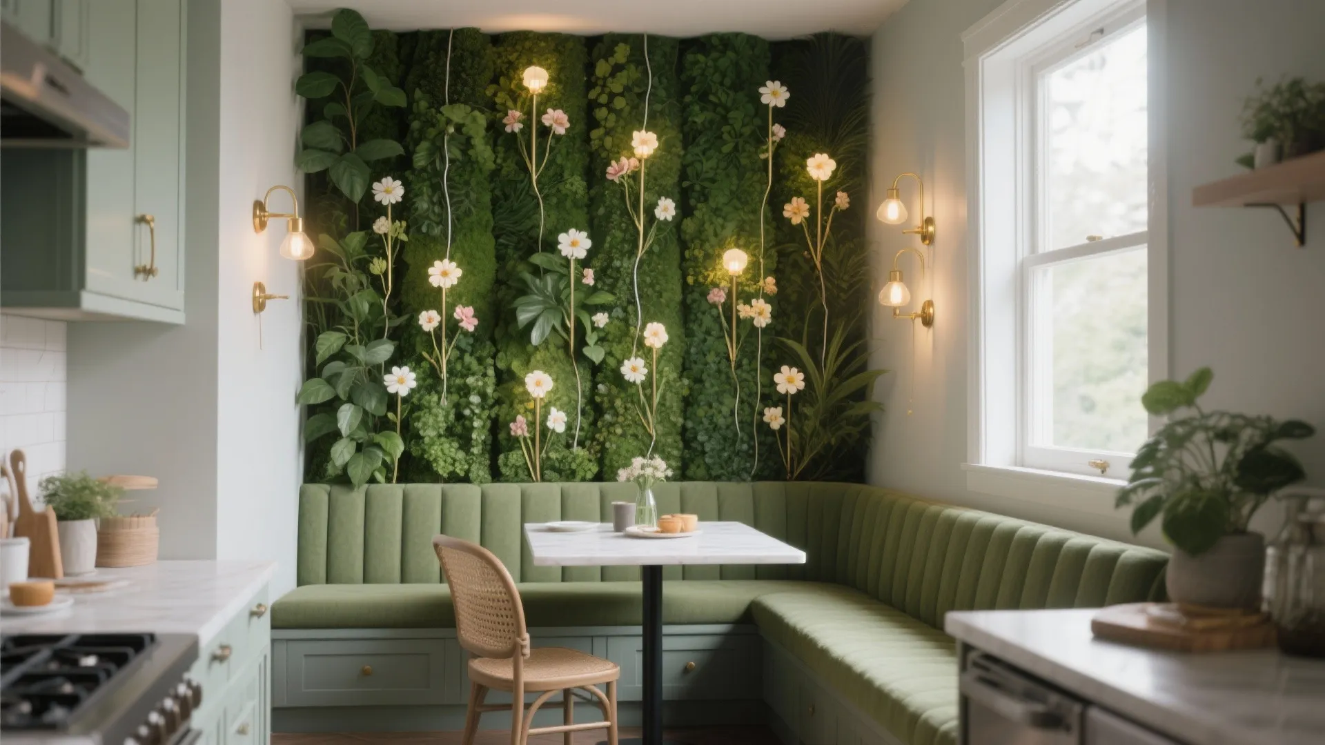 3. Create a Vertical Garden Wall with Integrated Lighting