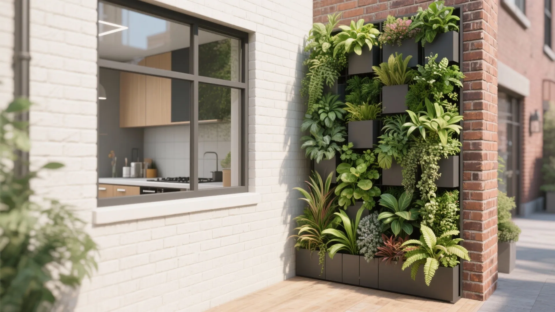 Vertical Garden with Modular Panels